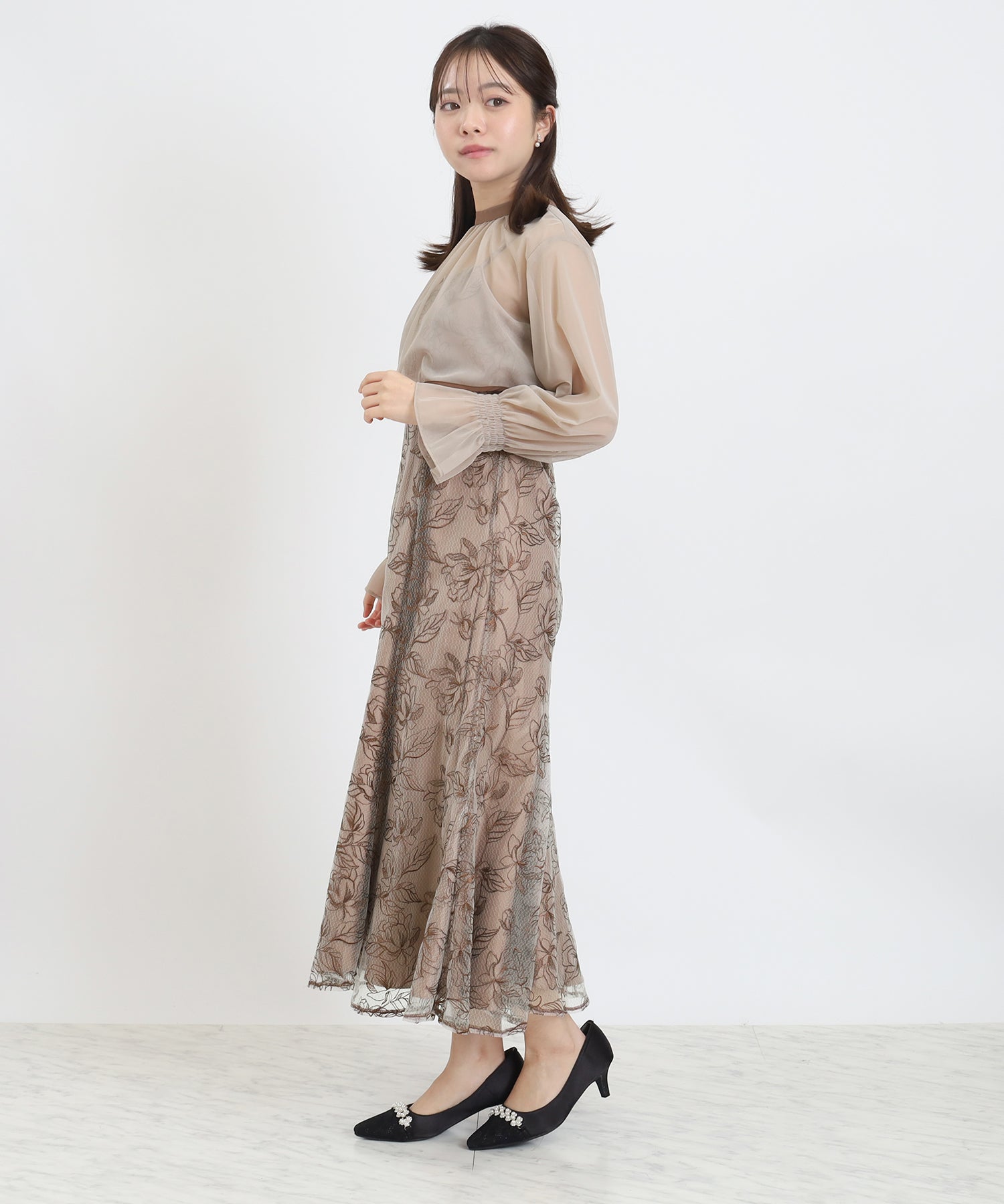 ブラウン model:156 着用サイズ:S