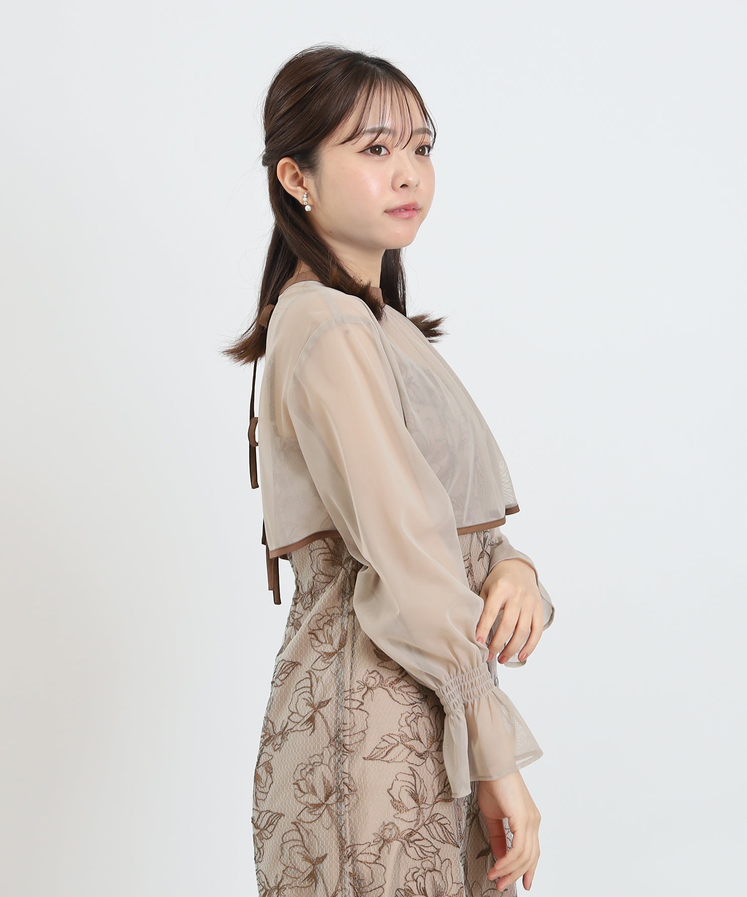 ブラウン model:156 着用サイズ:S