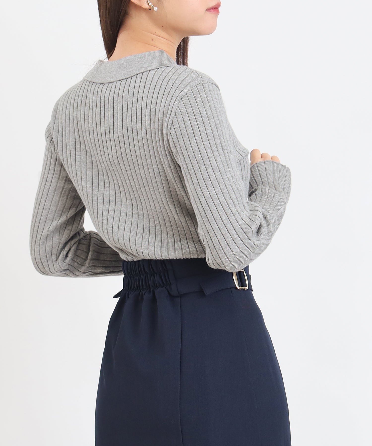 ライトグレー model:156 着用サイズ:M