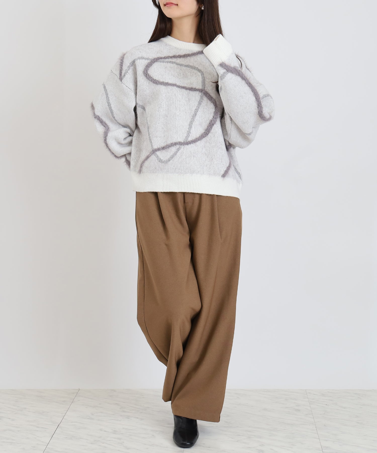 アイボリー model:160cm 着用サイズ:M