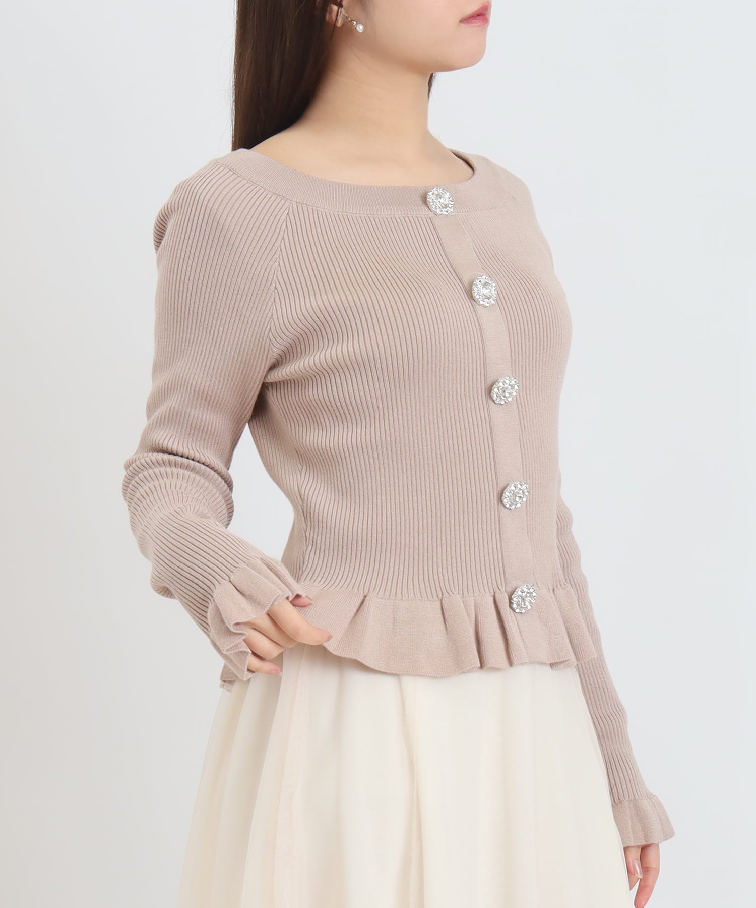 ベージュ model:156 着用サイズ:M