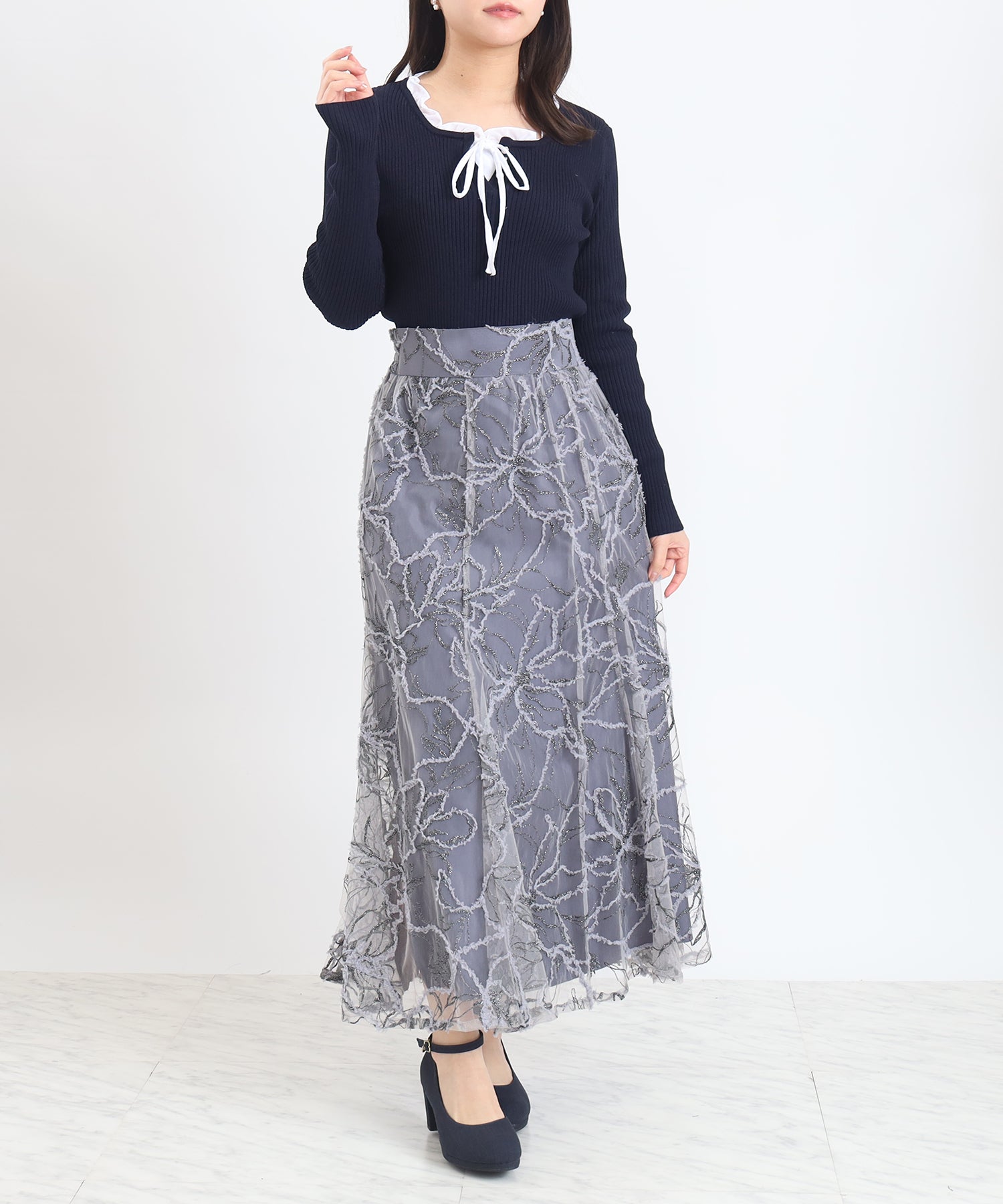 ネイビー model:156cm 着用サイズ:M