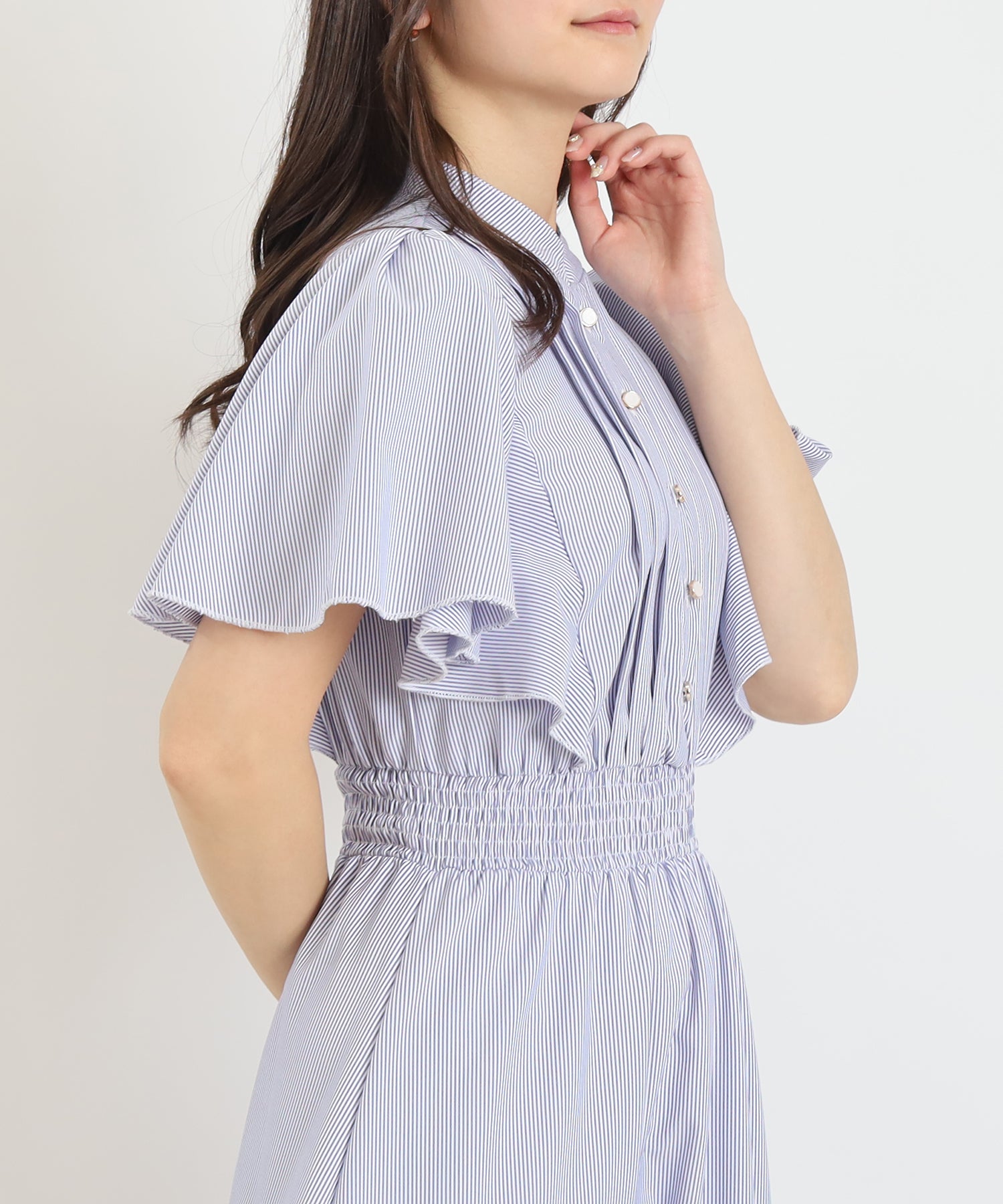 ホワイト×ブルー model:160cm 着用サイズ:M