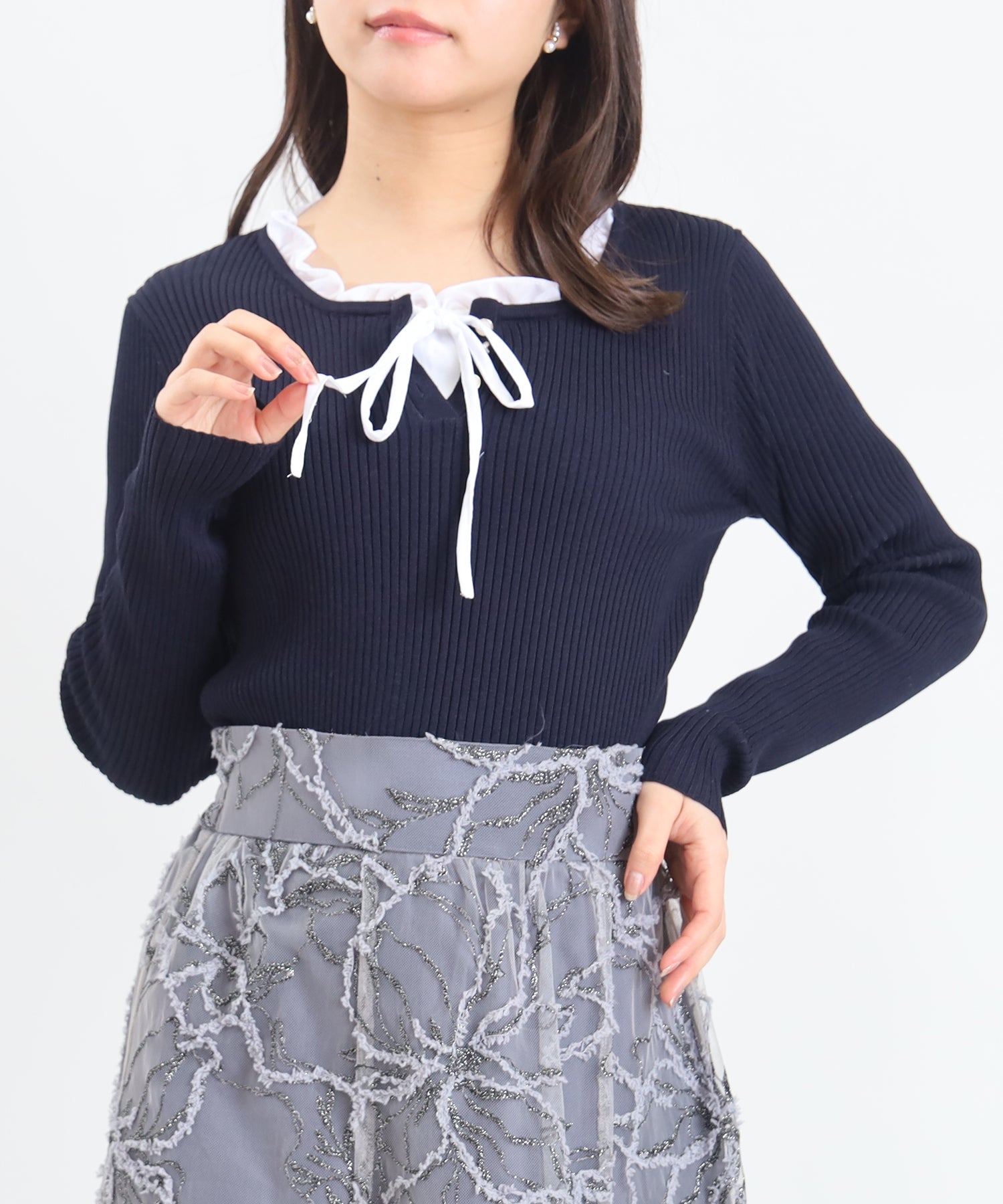 ネイビー model:156cm 着用サイズ:M