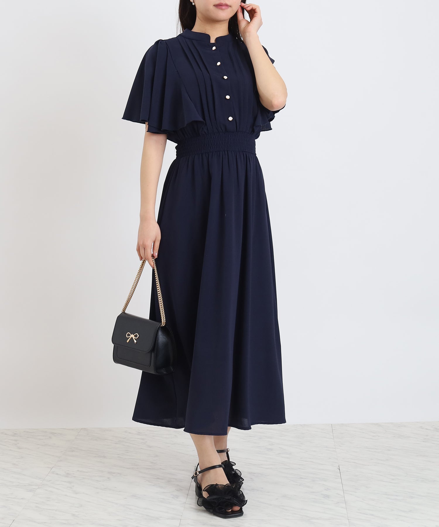 ネイビー model:156cm 着用サイズ:M