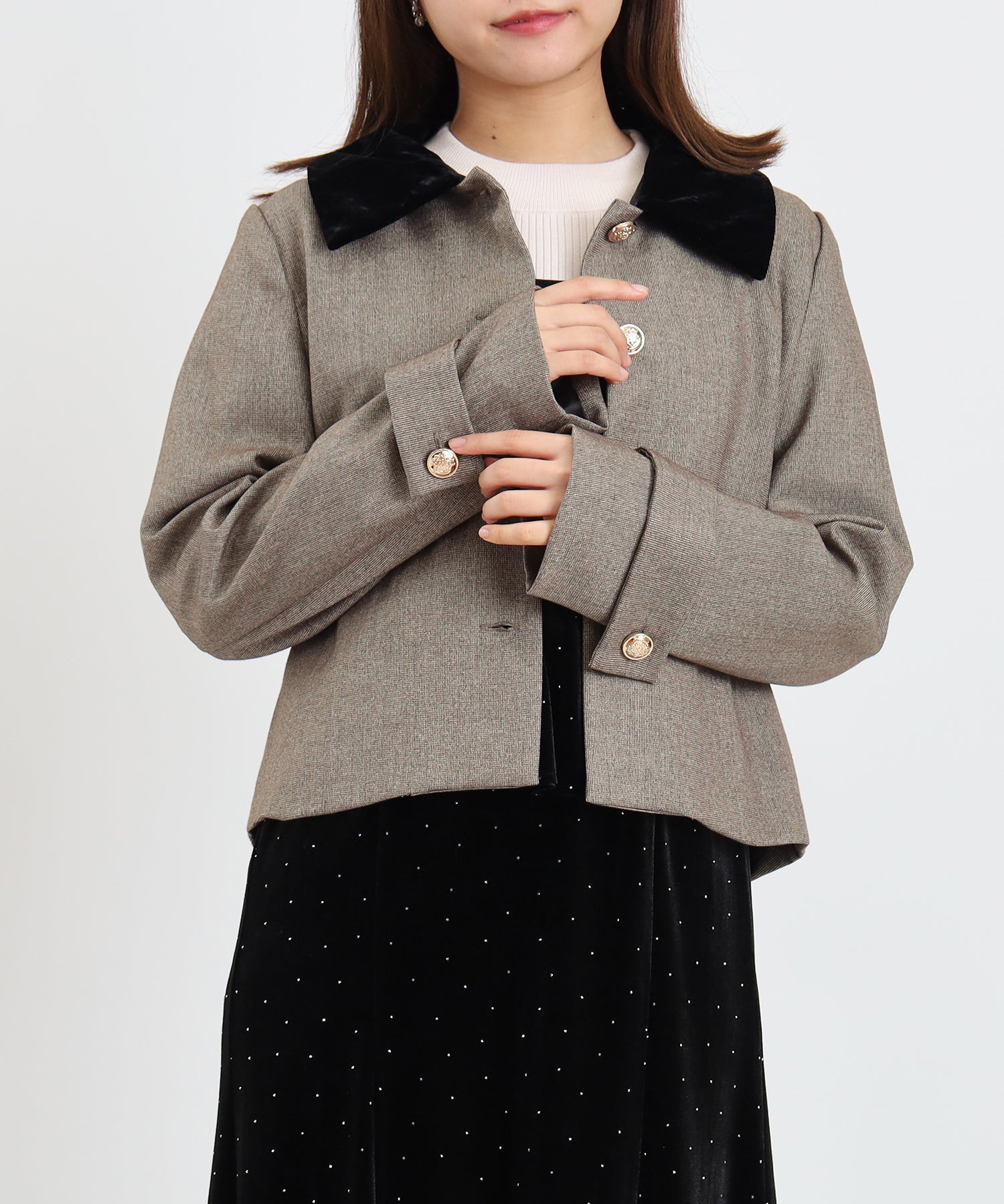 ブラウン model:156 着用サイズ:M