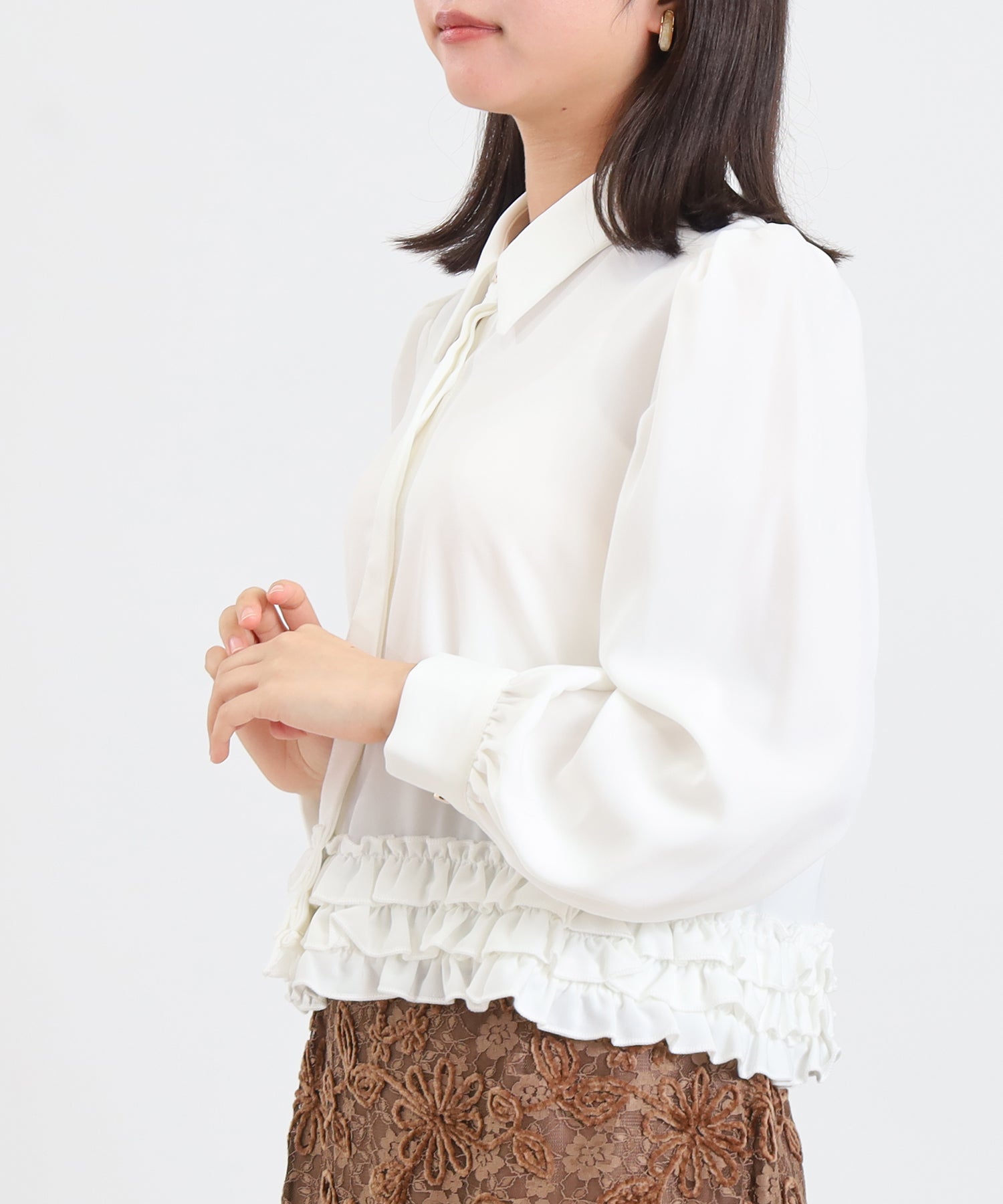 ホワイト model:156 着用サイズ:M