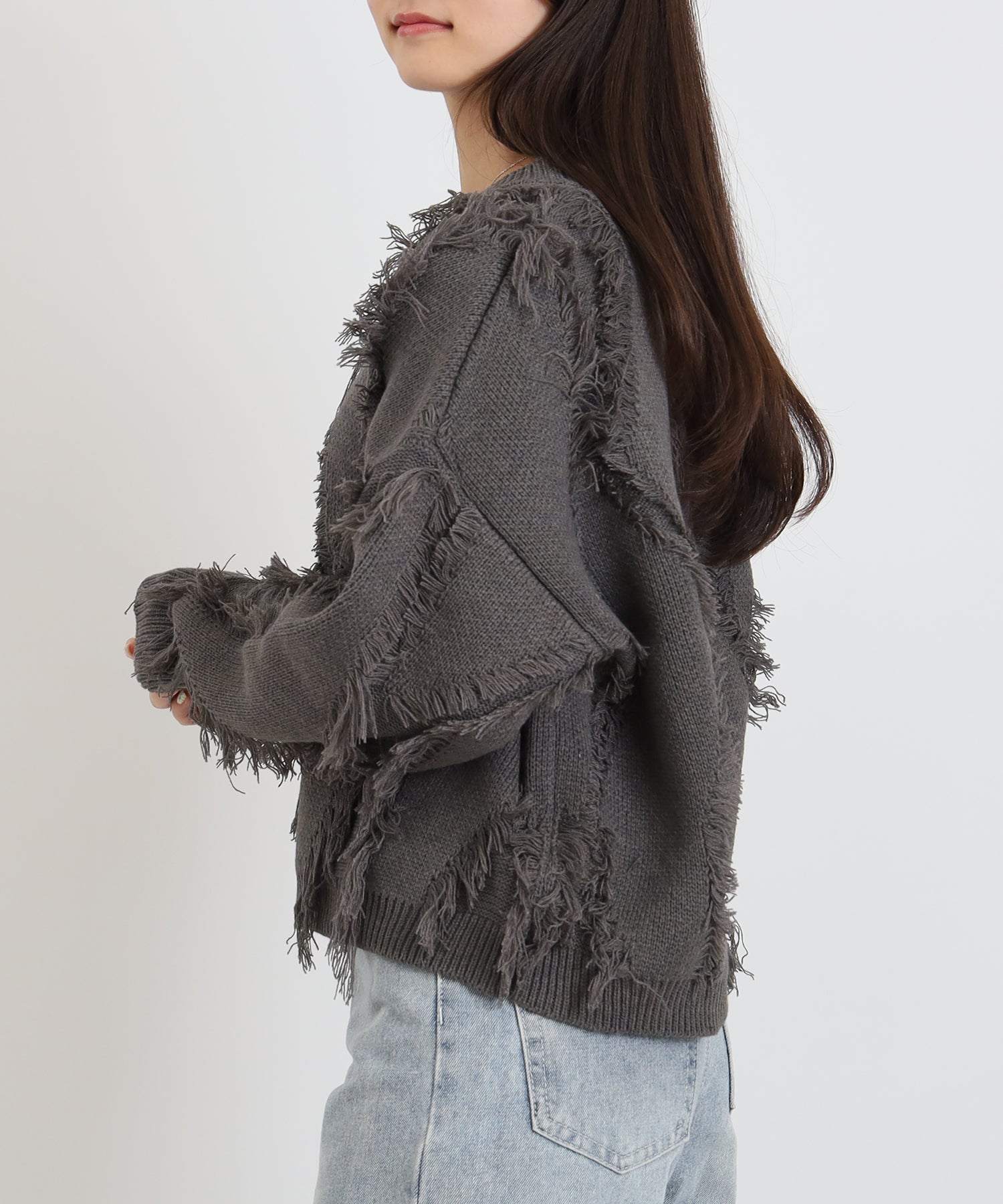 ライトグレー model:160cm 着用サイズ:M