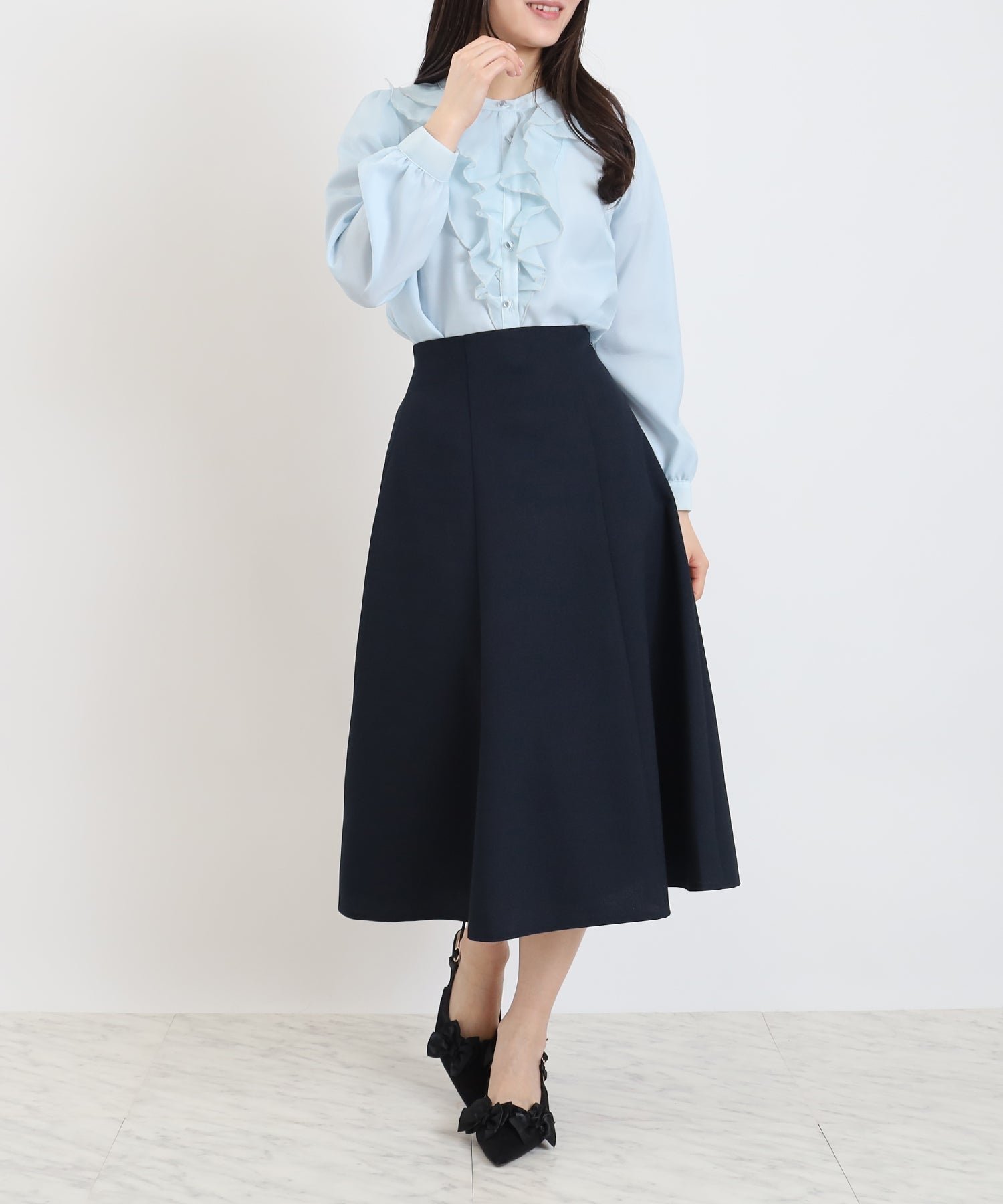 ライトグレー model:160cm 着用サイズ:M