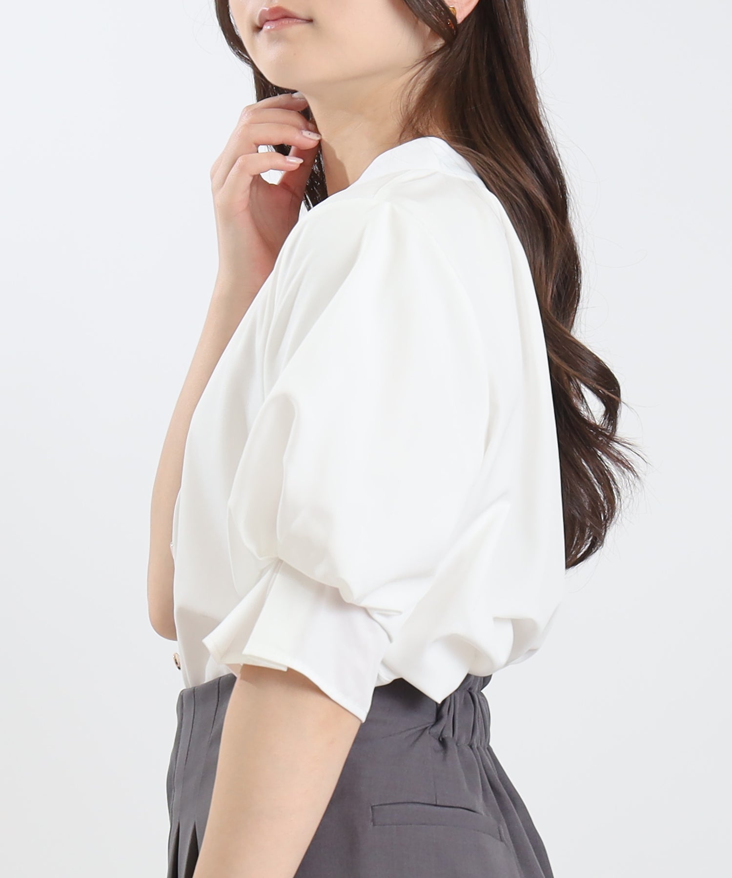 ホワイト model:160 着用サイズ:M