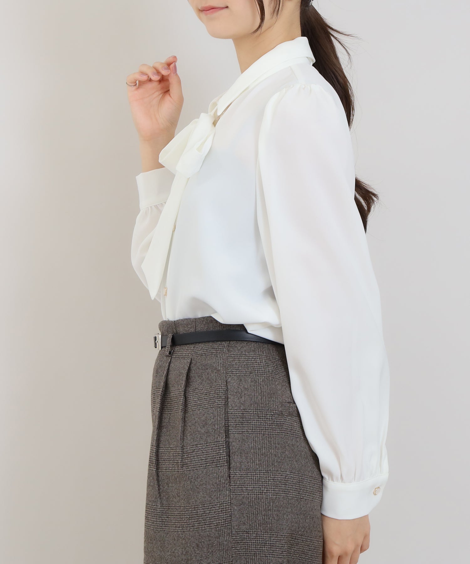 ホワイト model:160 着用サイズ:M