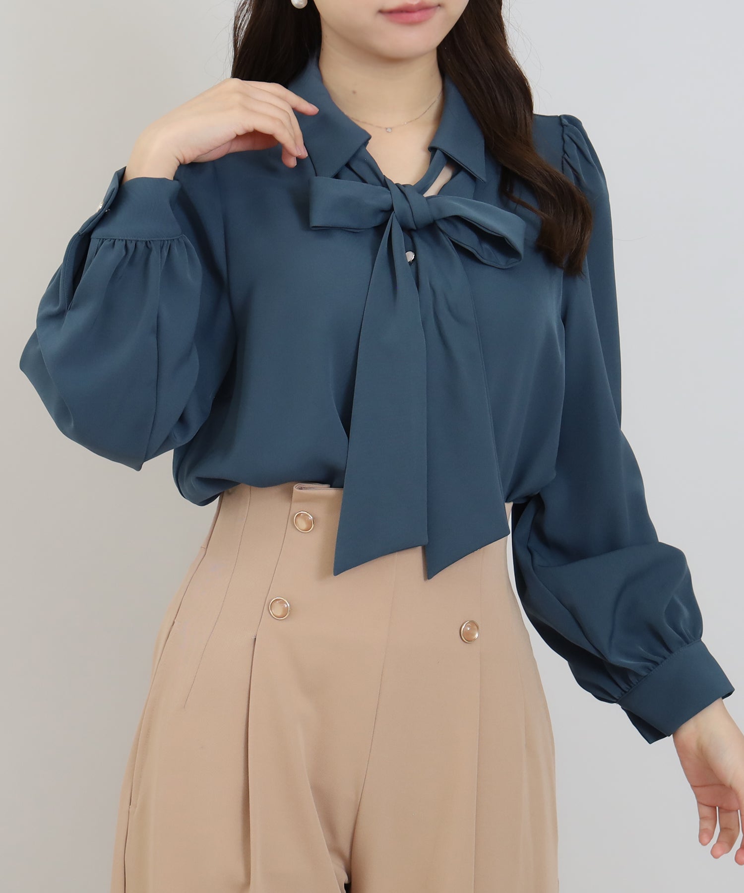 ダークグリーン model:156 着用サイズ:S