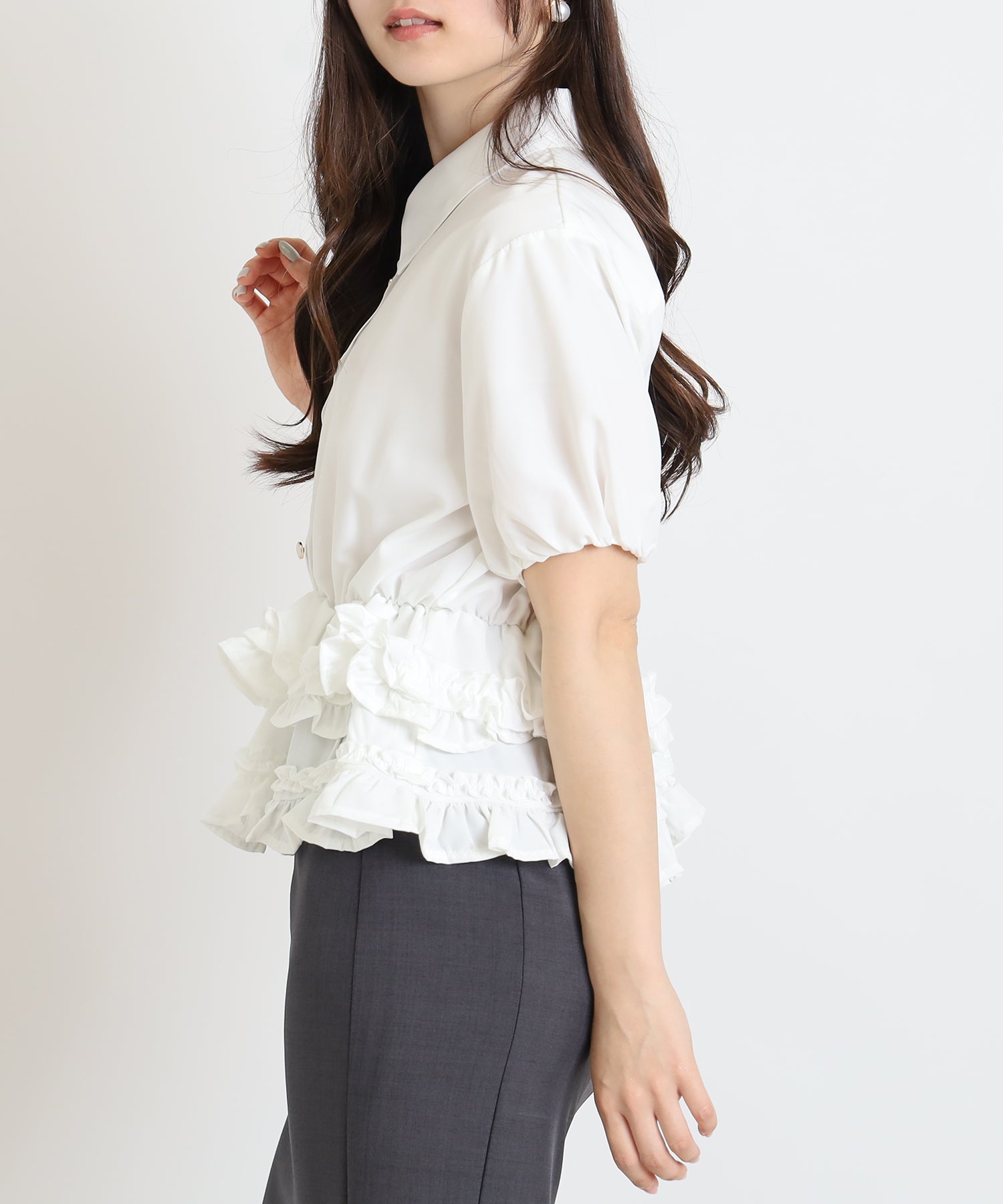 ホワイト model:160 着用サイズ:M