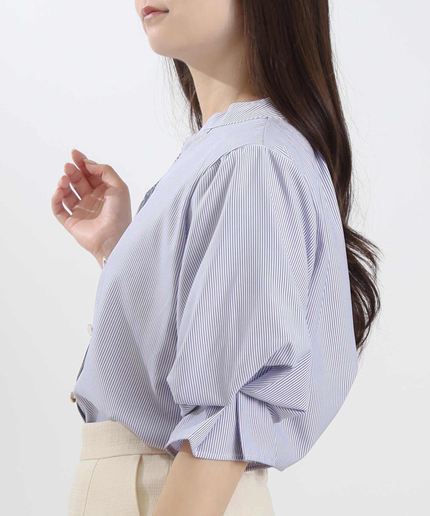 ホワイト×ブルー model:160 着用サイズ:M