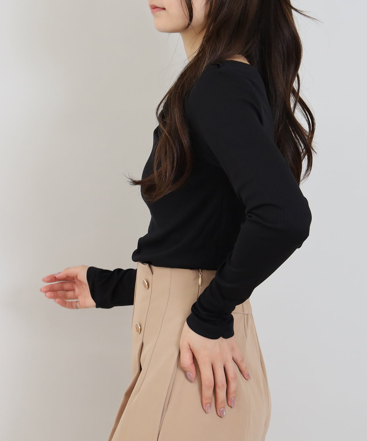 ブラック model:160cm 着用サイズ:M