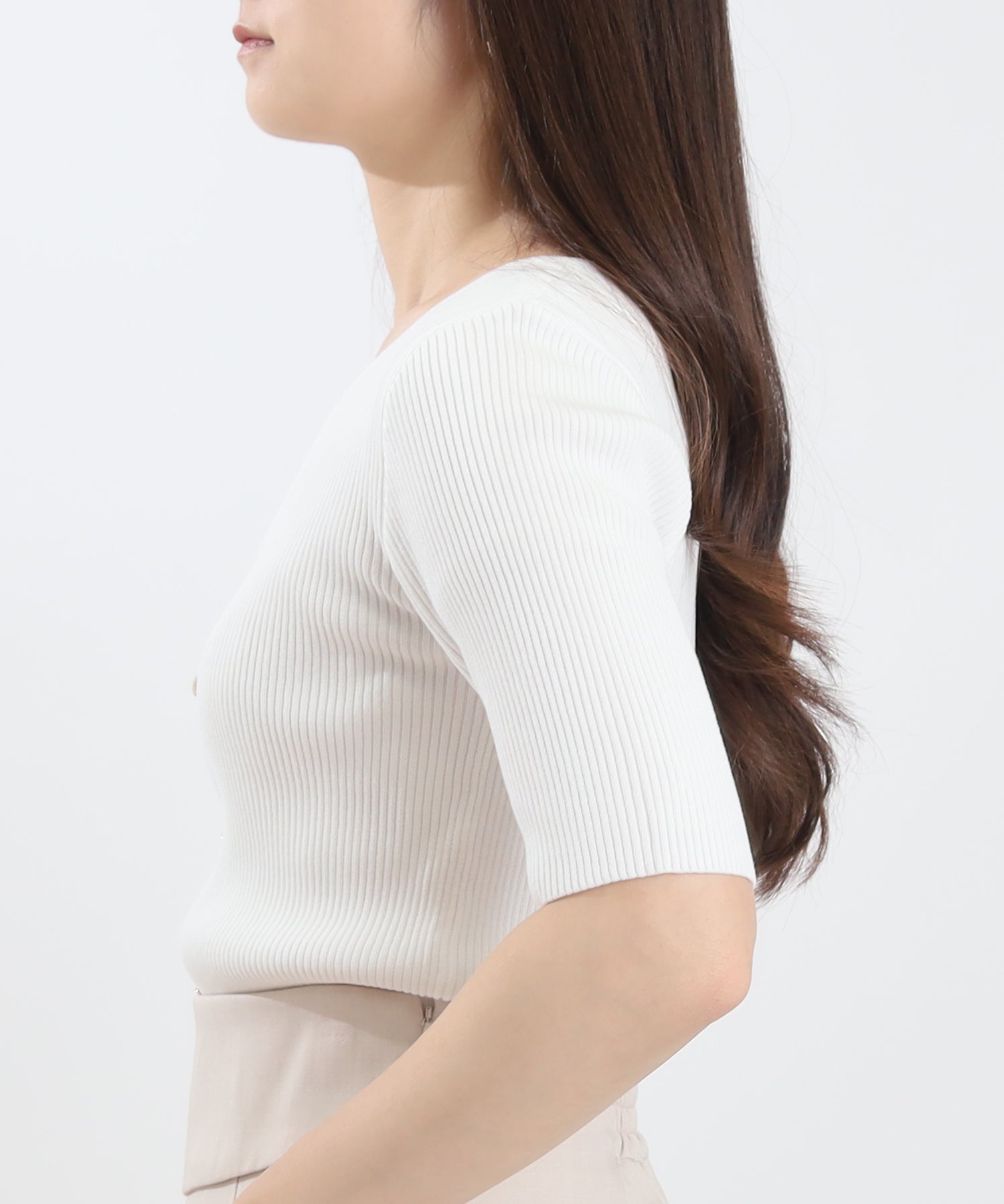 ホワイト model:160 着用サイズ:M