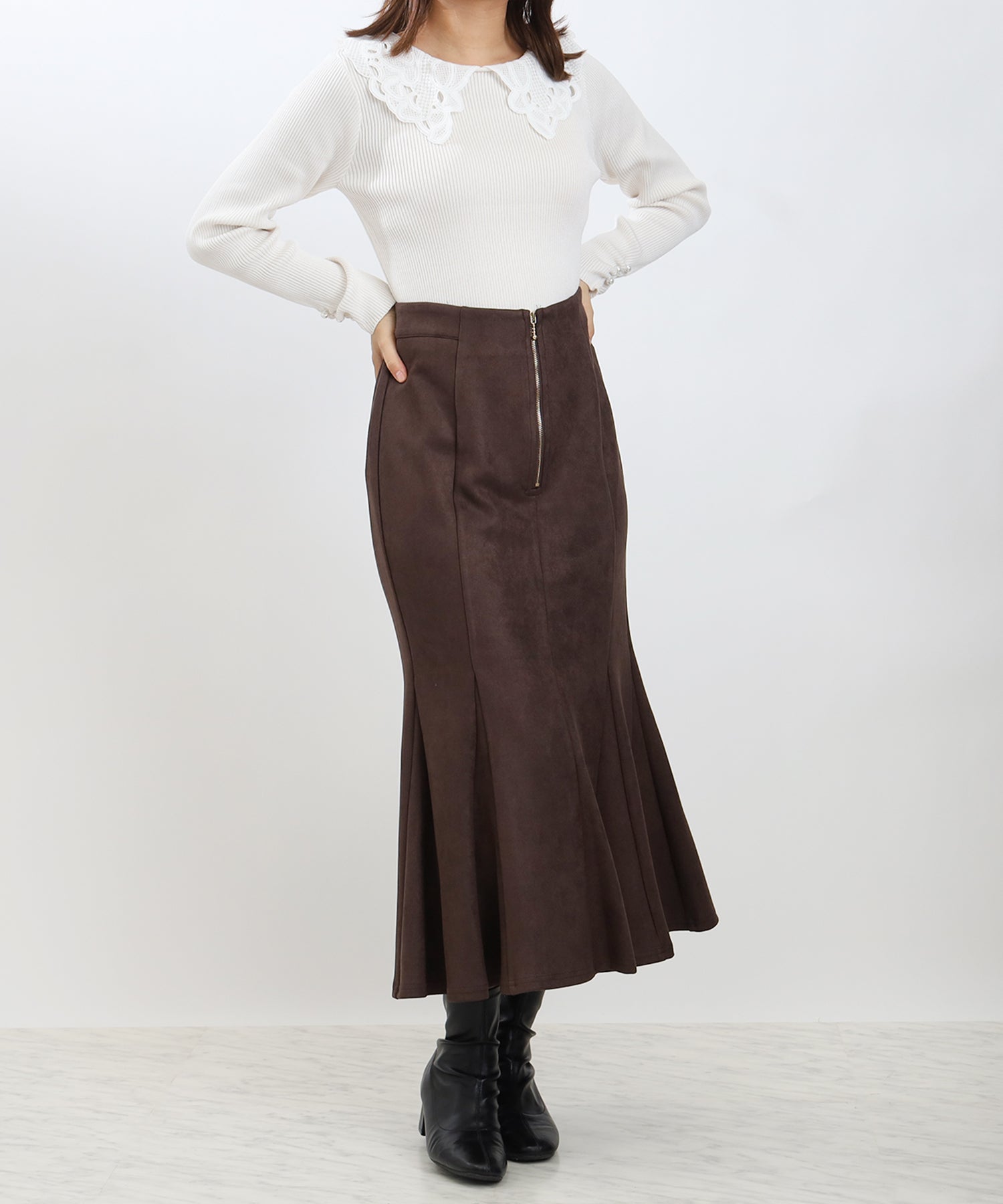 ブラウン model:156㎝ 着用サイズ:S