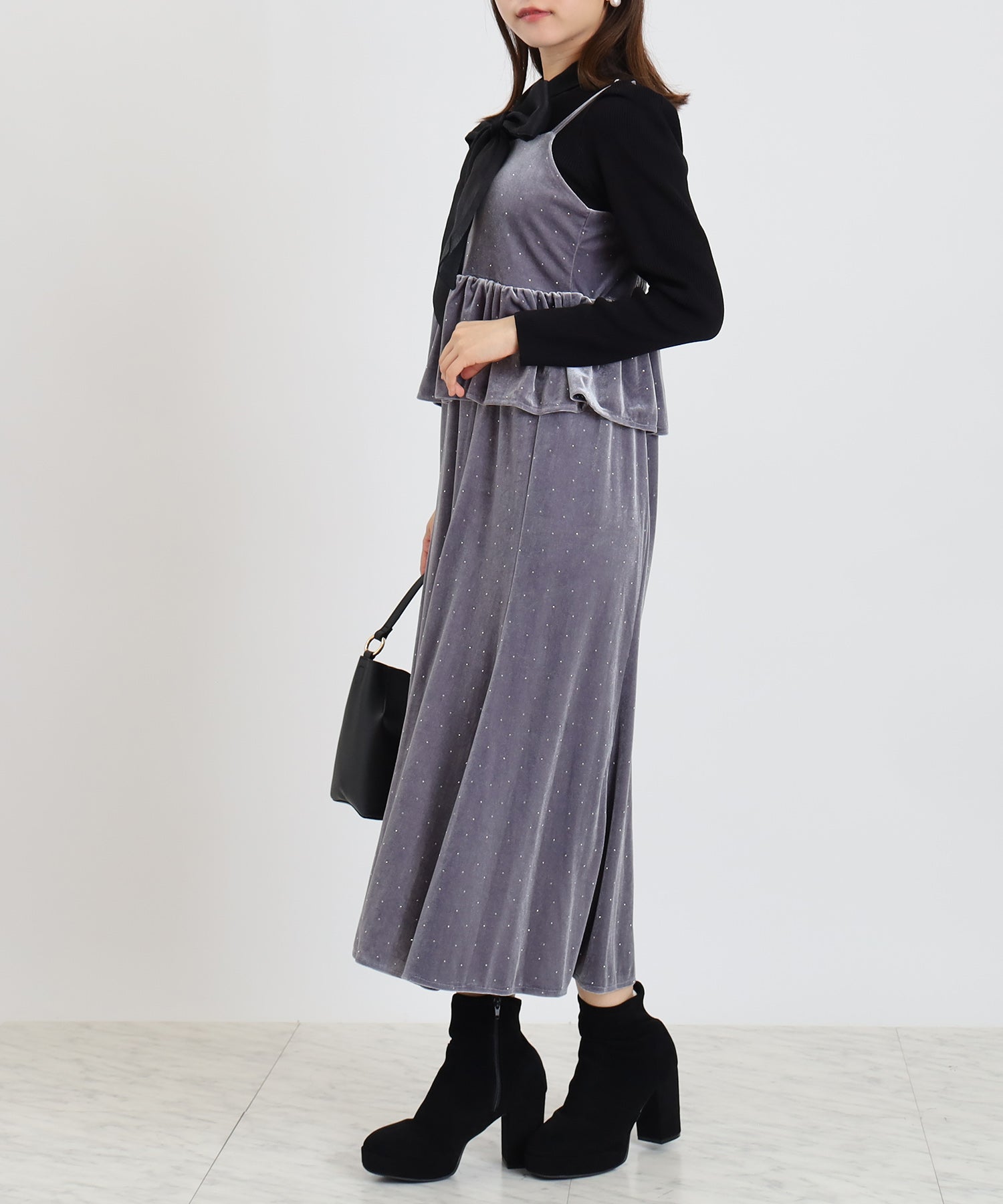 ライトグレー model:156 着用サイズ:M