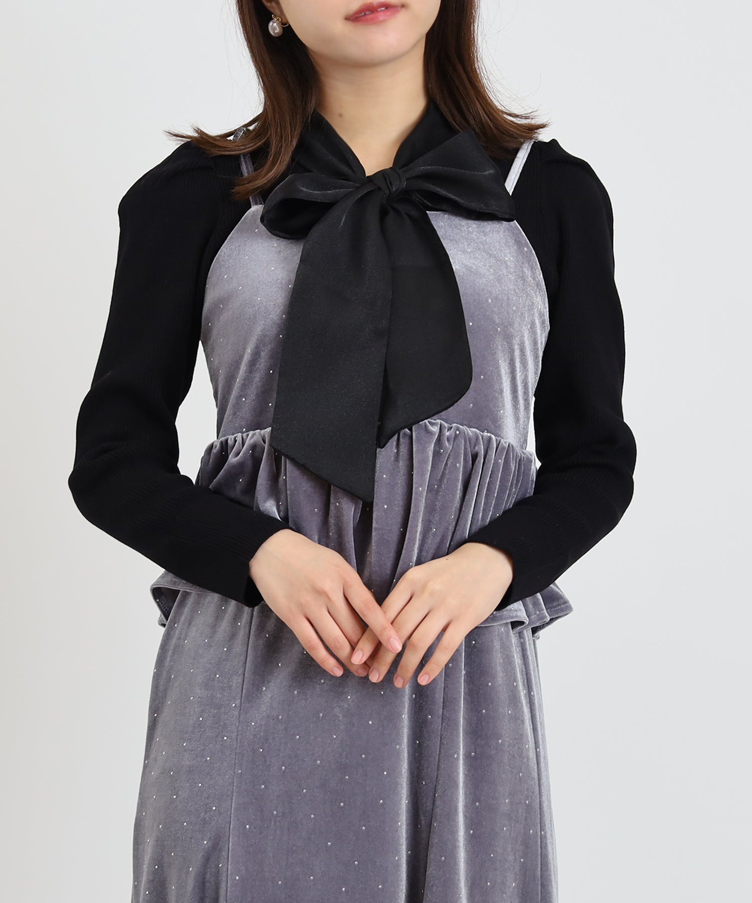 ライトグレー model:156 着用サイズ:M