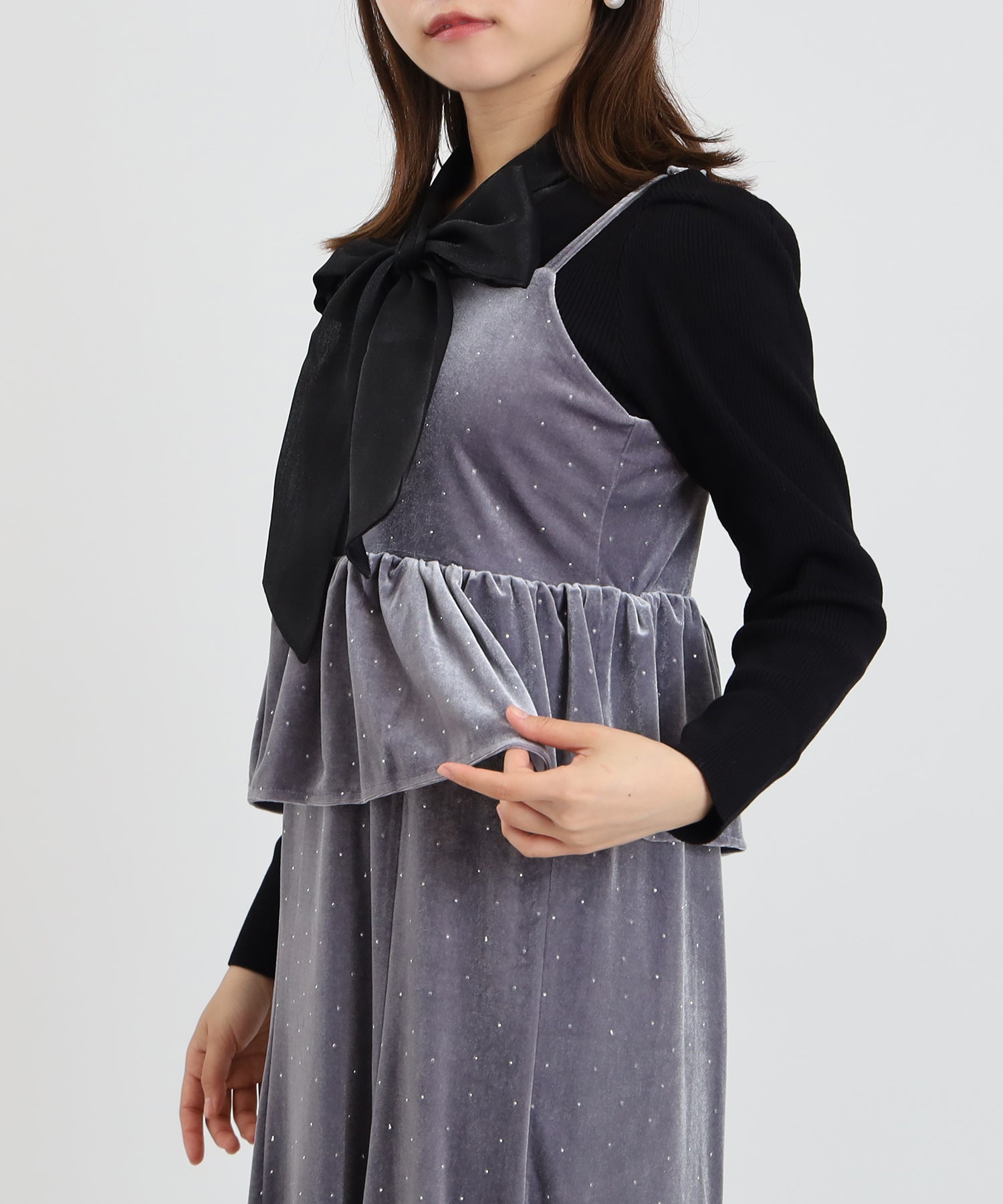 ライトグレー model:156 着用サイズ:M