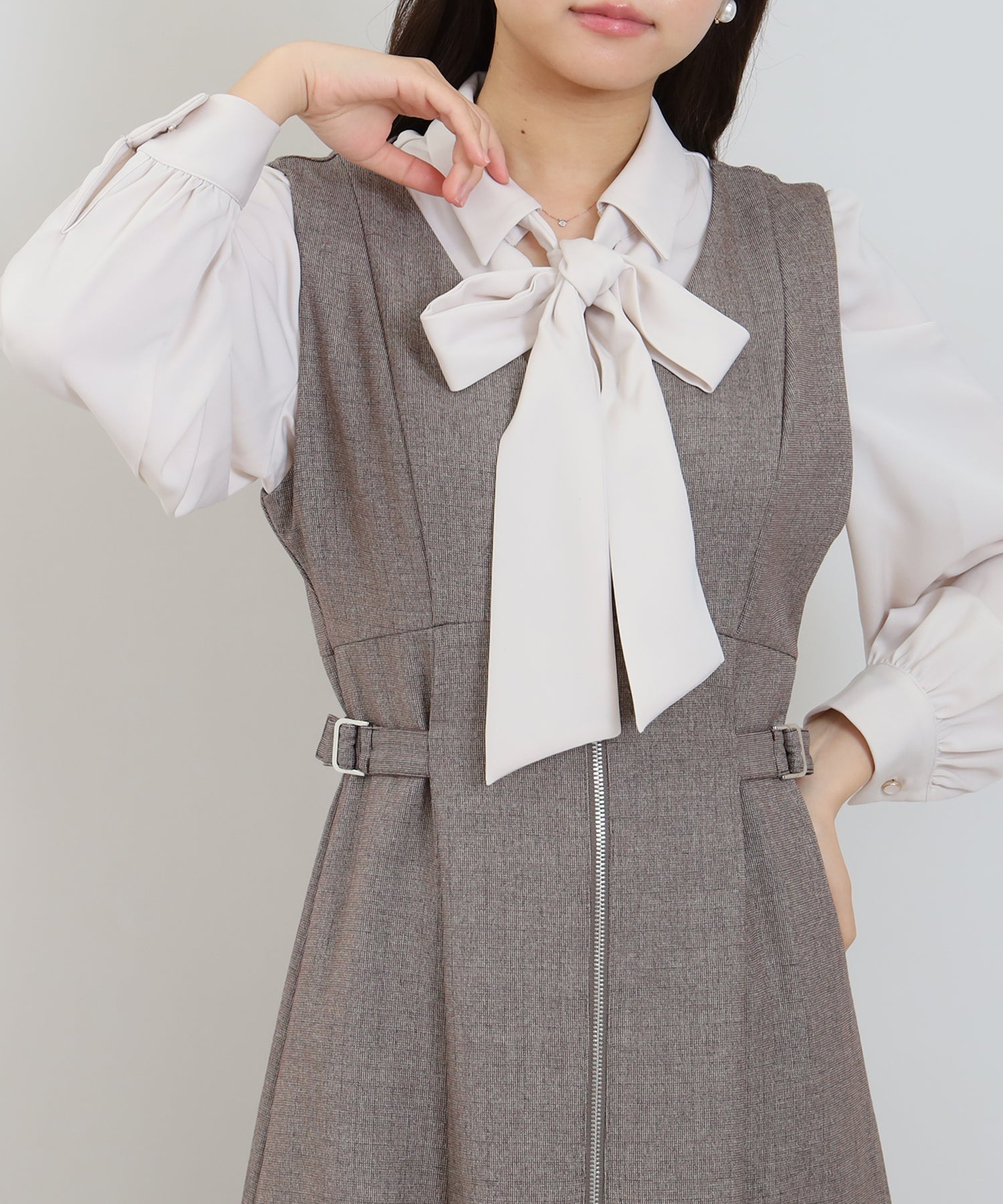 ブラウン model:156 着用サイズ:M