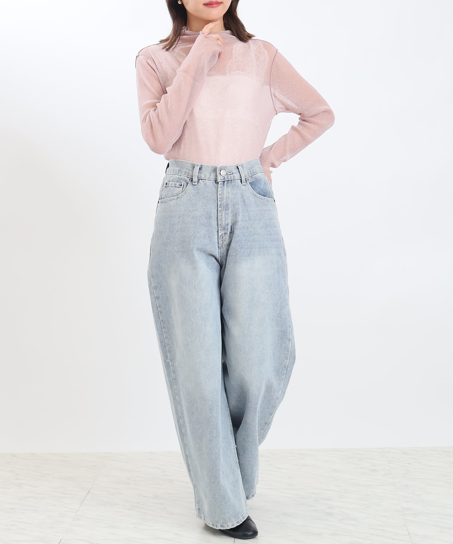 ピンク model:156cm 着用サイズ:M