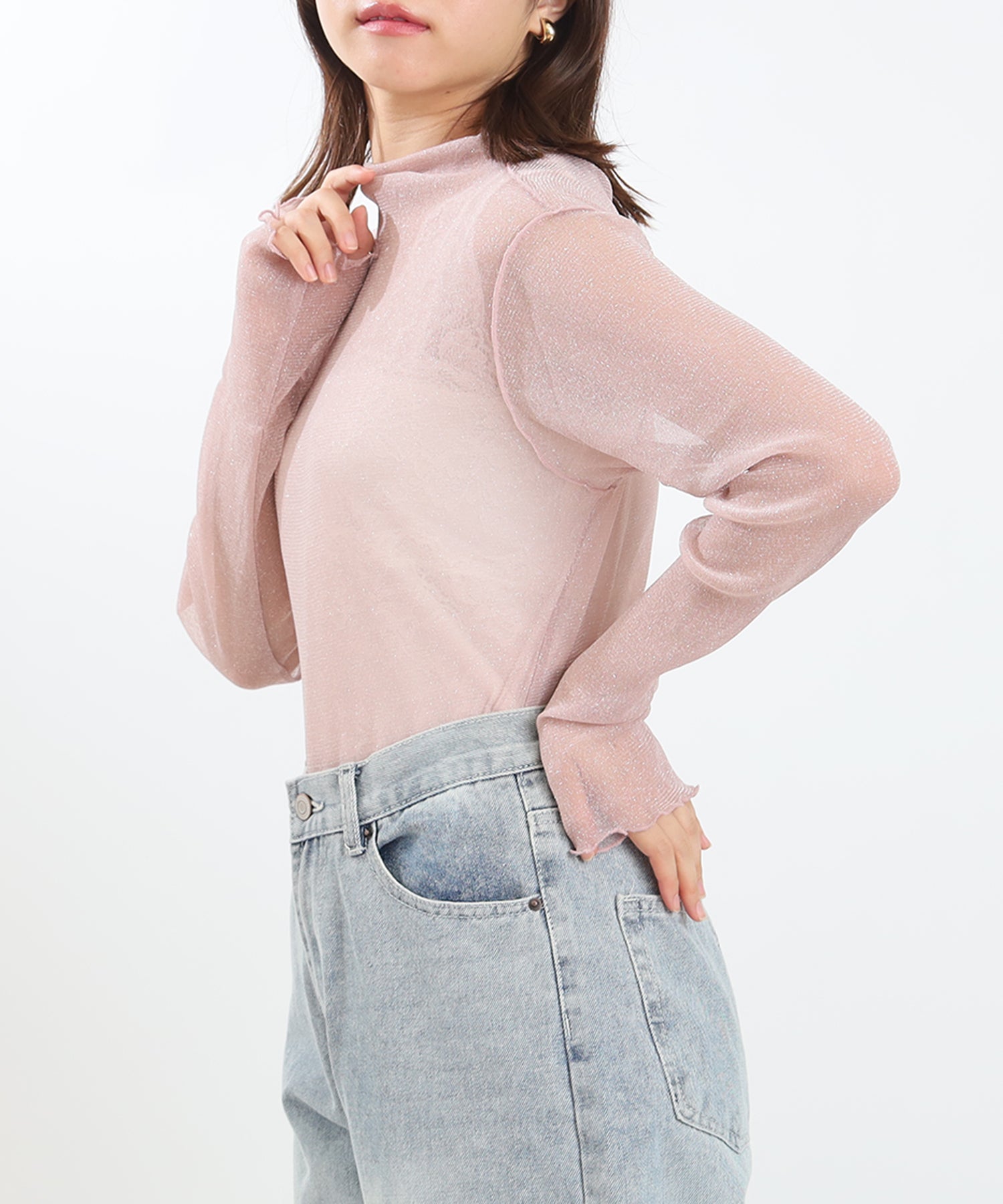 ピンク model:156cm 着用サイズ:M