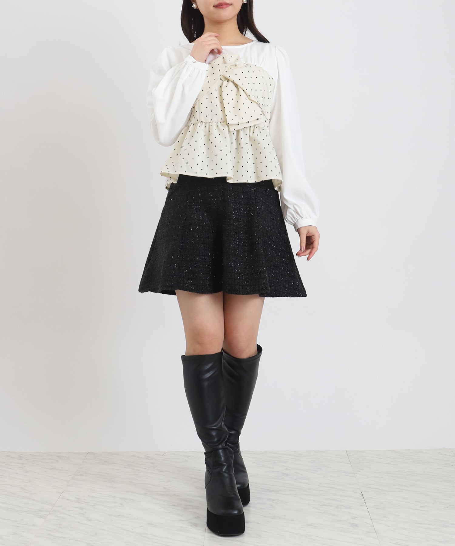 ホワイト model:156cm 着用サイズ:M