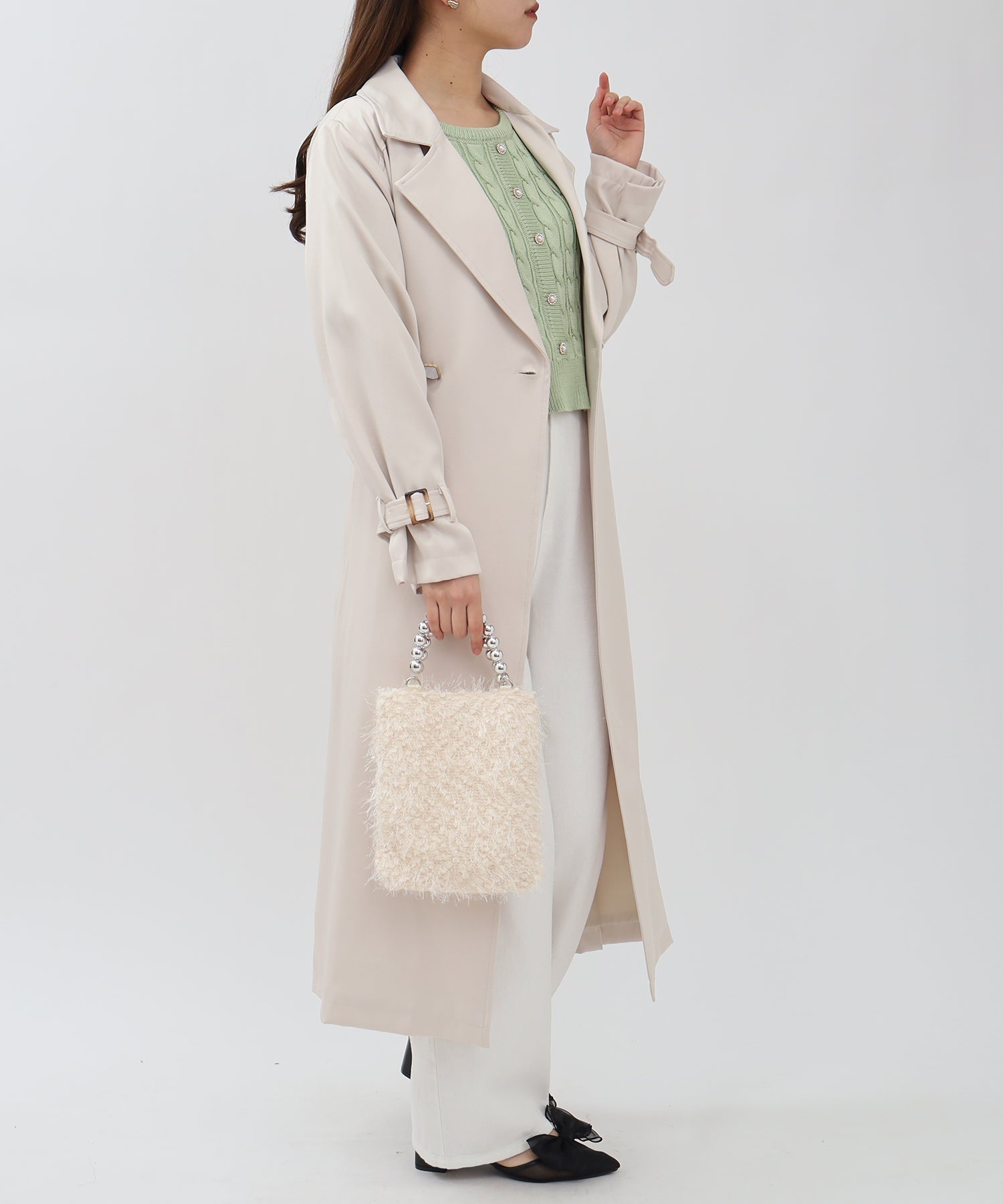 ベージュ model:156 着用サイズ:S