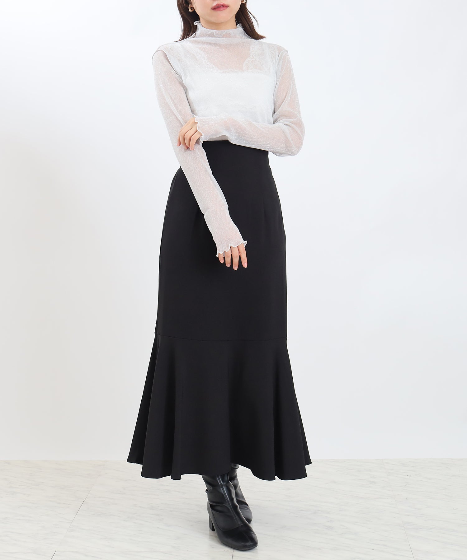 ホワイト model:156cm 着用サイズ:M