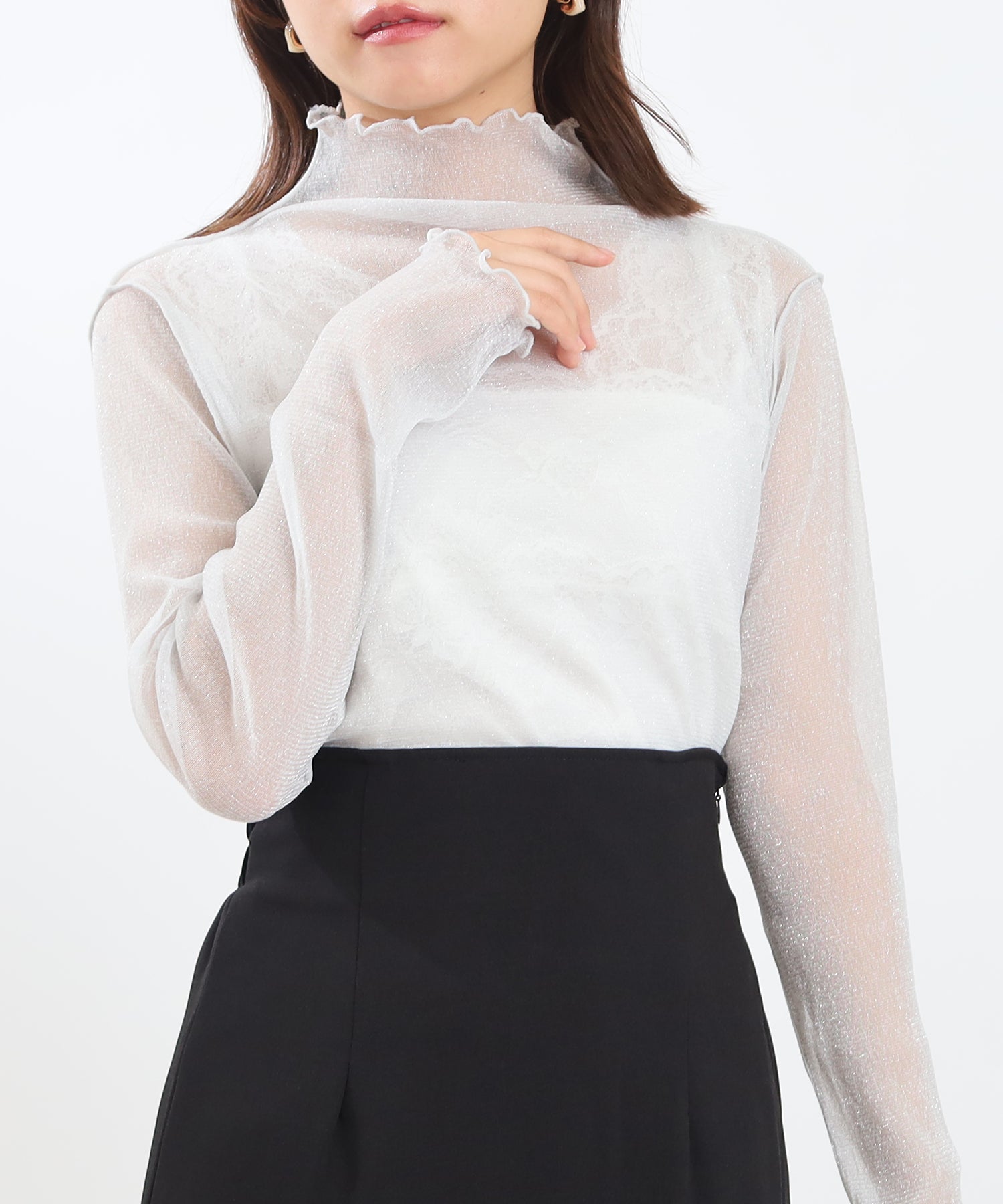 ホワイト model:156cm 着用サイズ:M