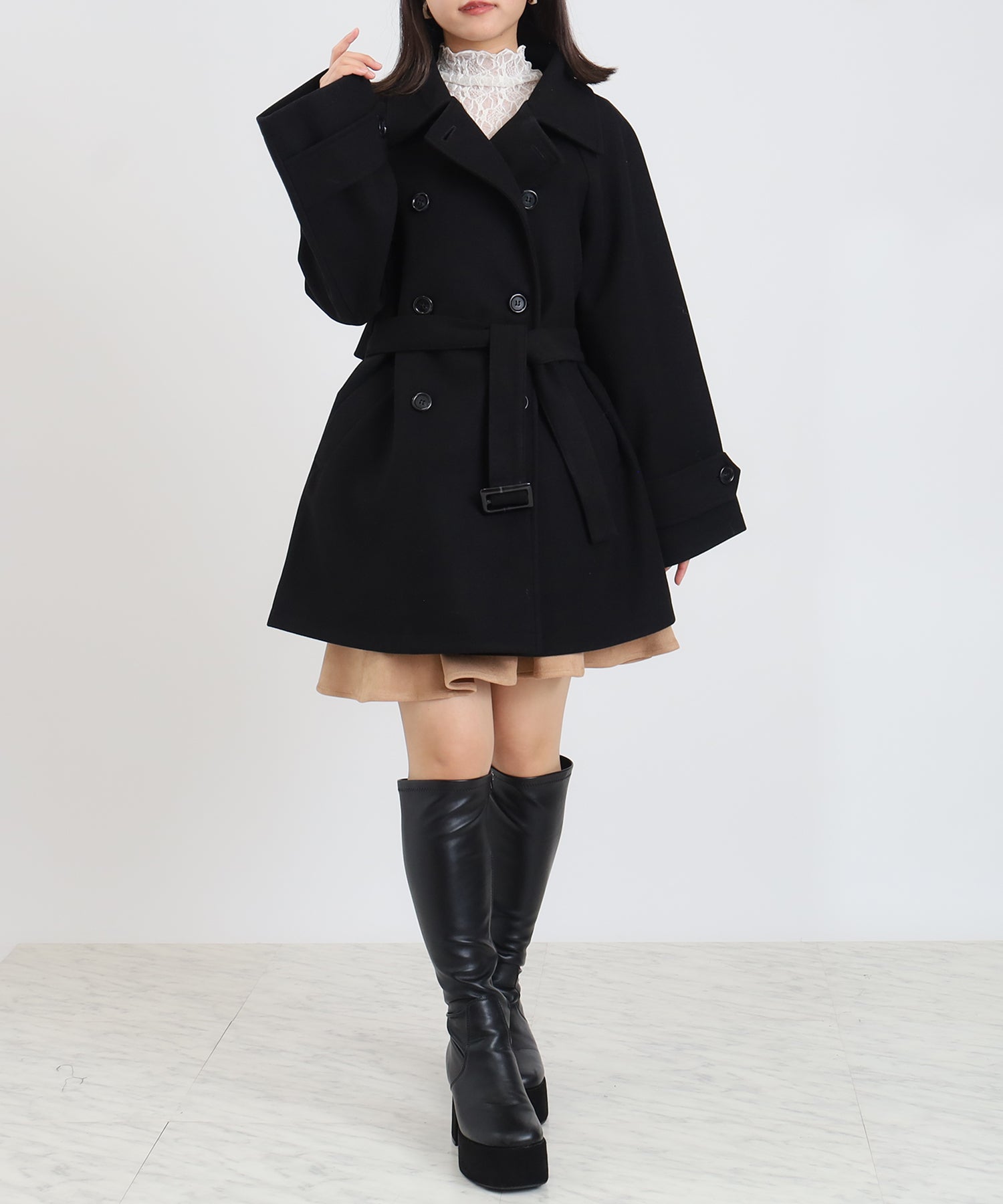 ブラック model:156 着用サイズ:M