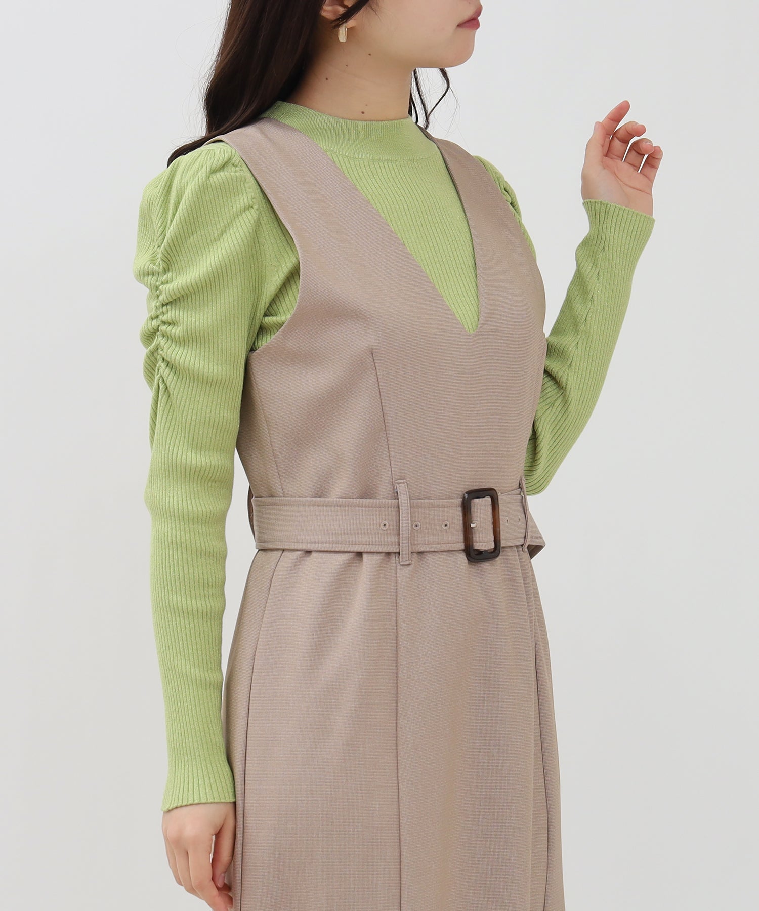 ベージュ model:156 着用サイズ:M