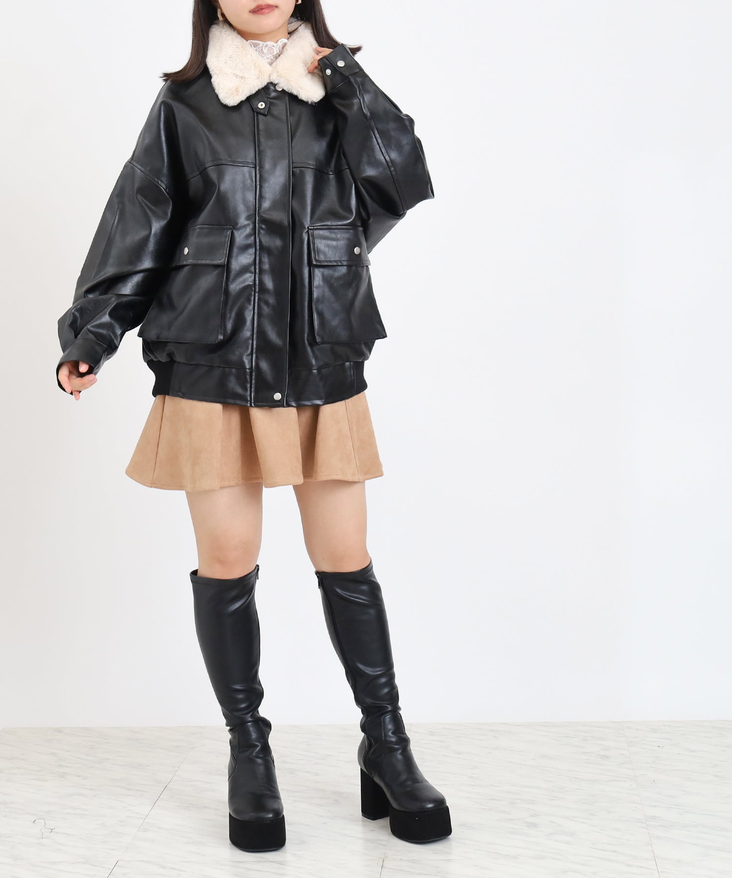 ブラック model:156 着用サイズ:M