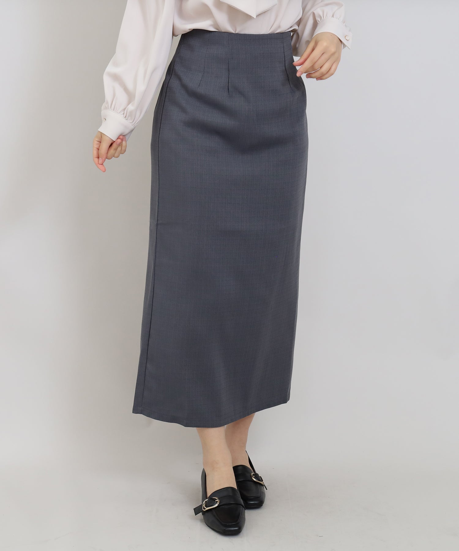 ライトグレー model:156cm 着用サイズ:S