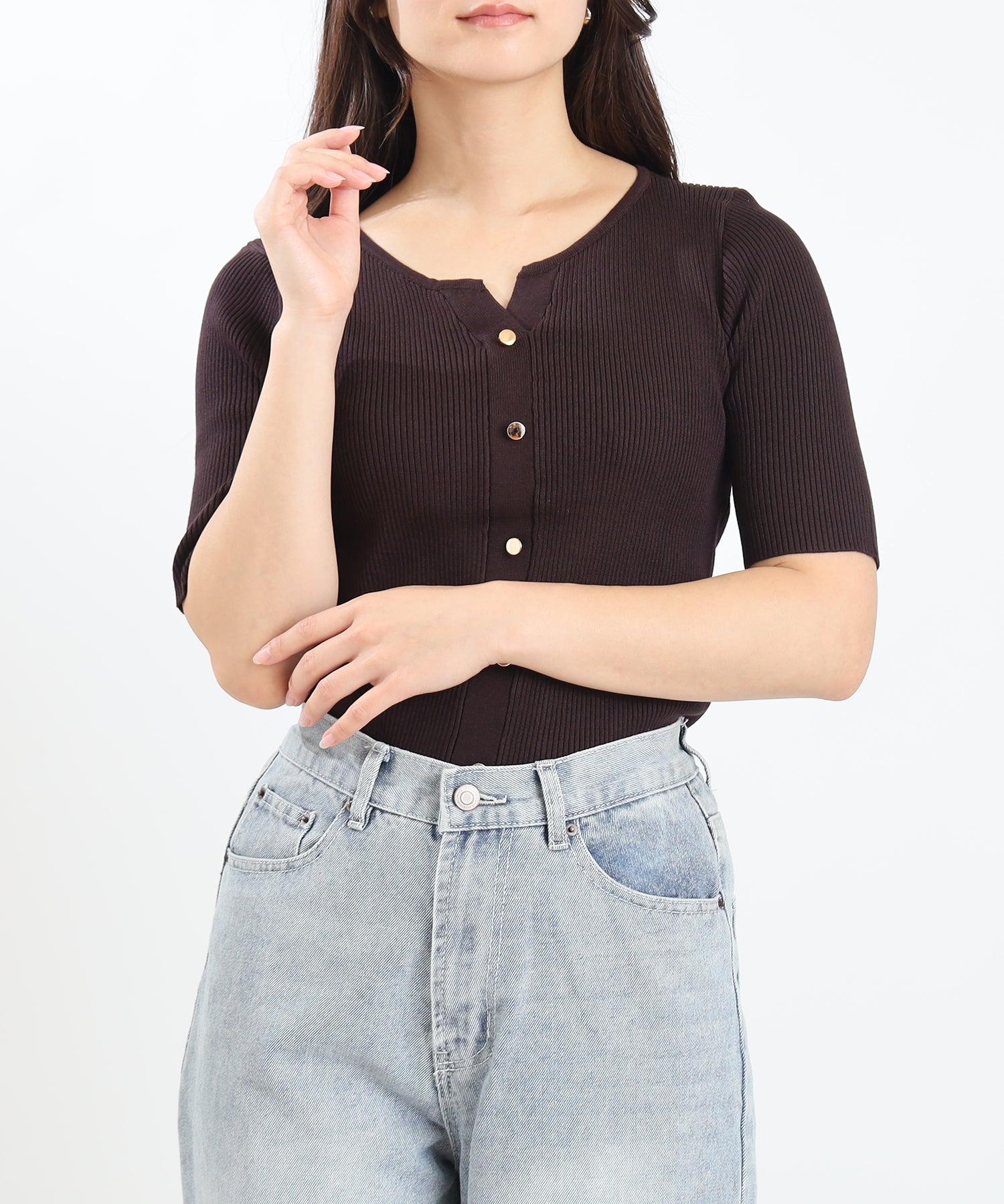 ブラウン model:160 着用サイズ:M
