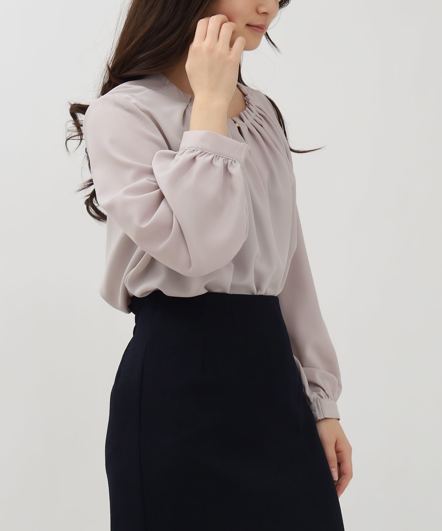 グレージュ model:160 着用サイズ:M