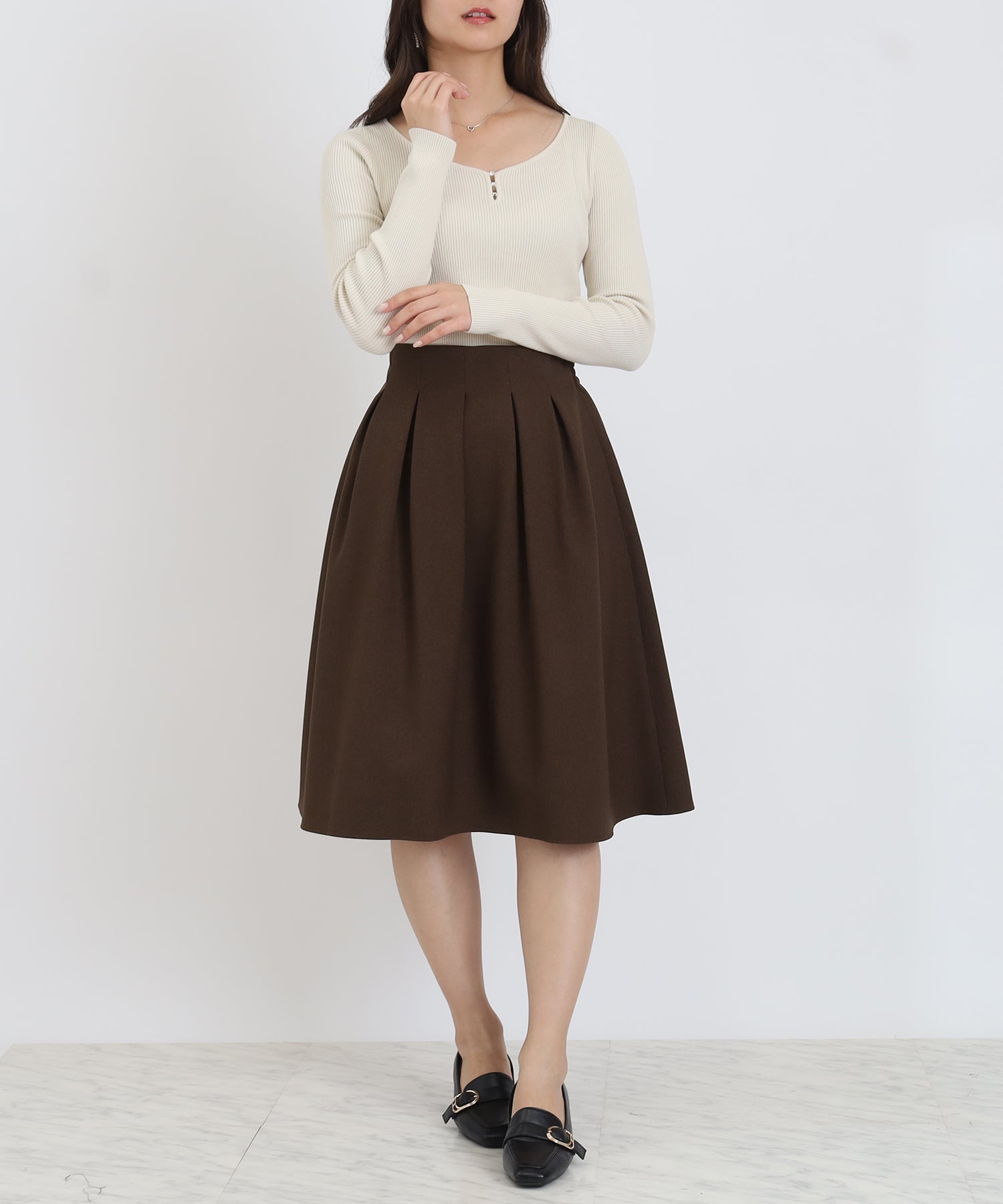 ブラウン model:160 着用サイズ:M