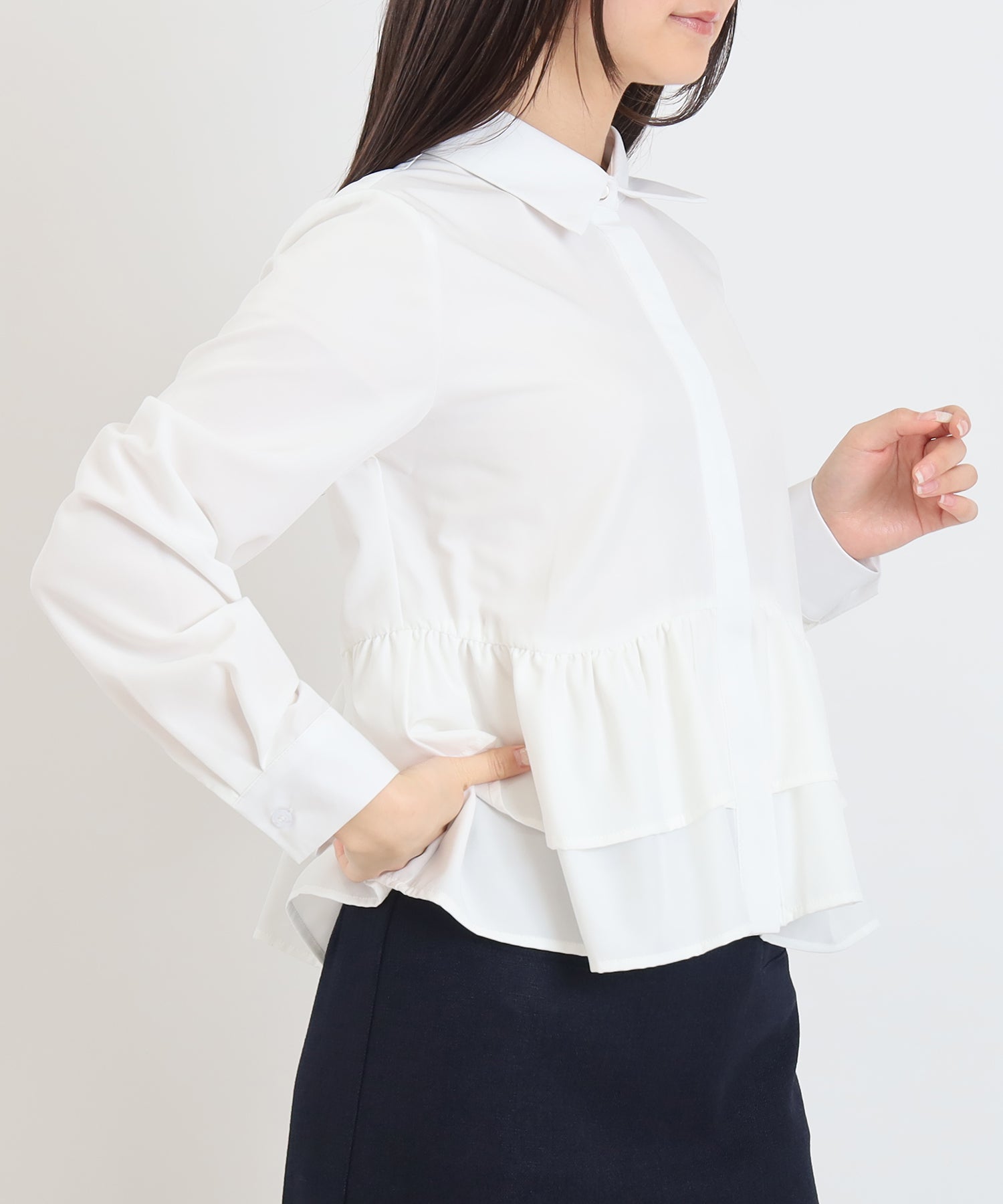 ホワイト model:160 着用サイズ:M