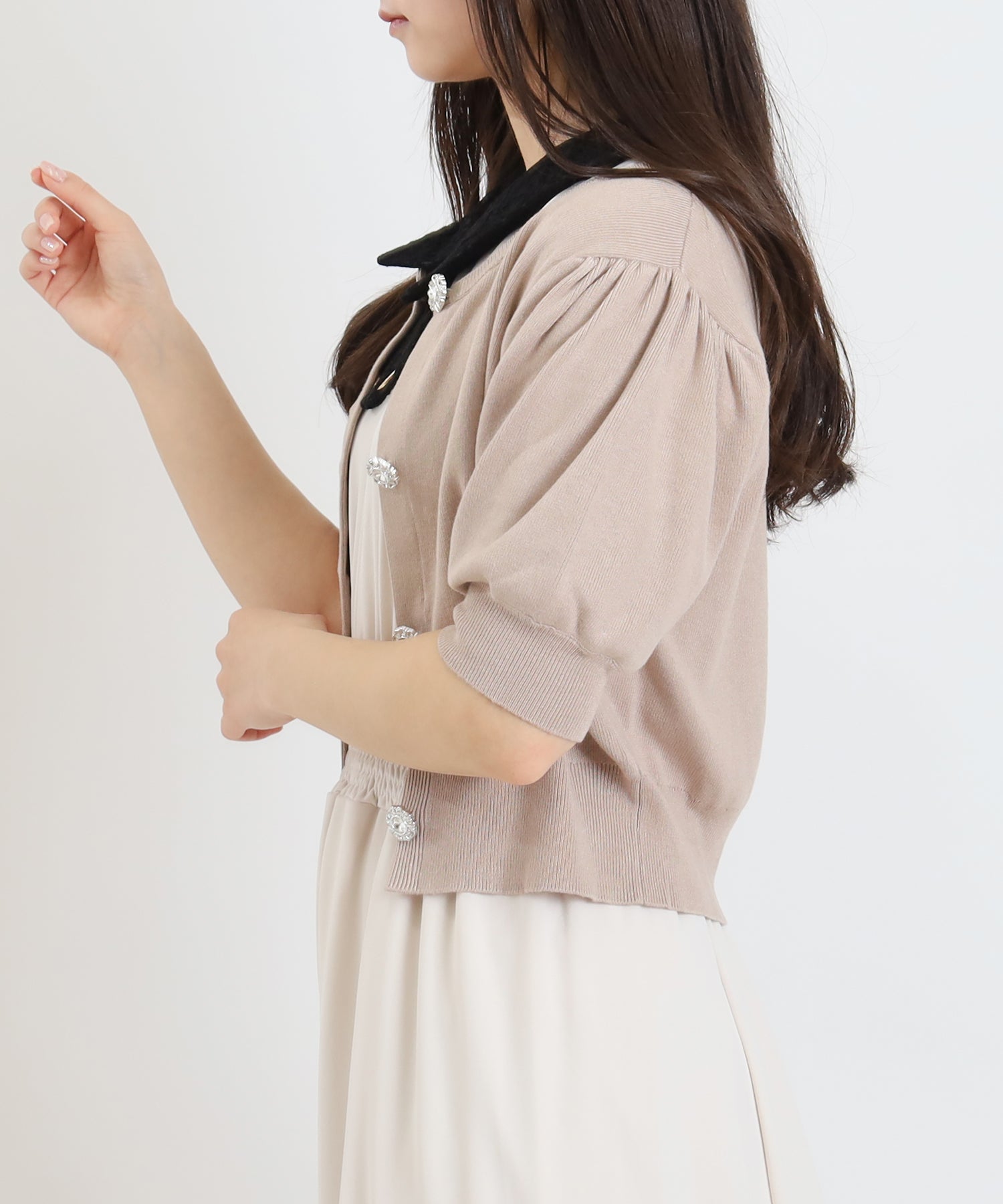 ベージュ model:160 着用サイズ:M