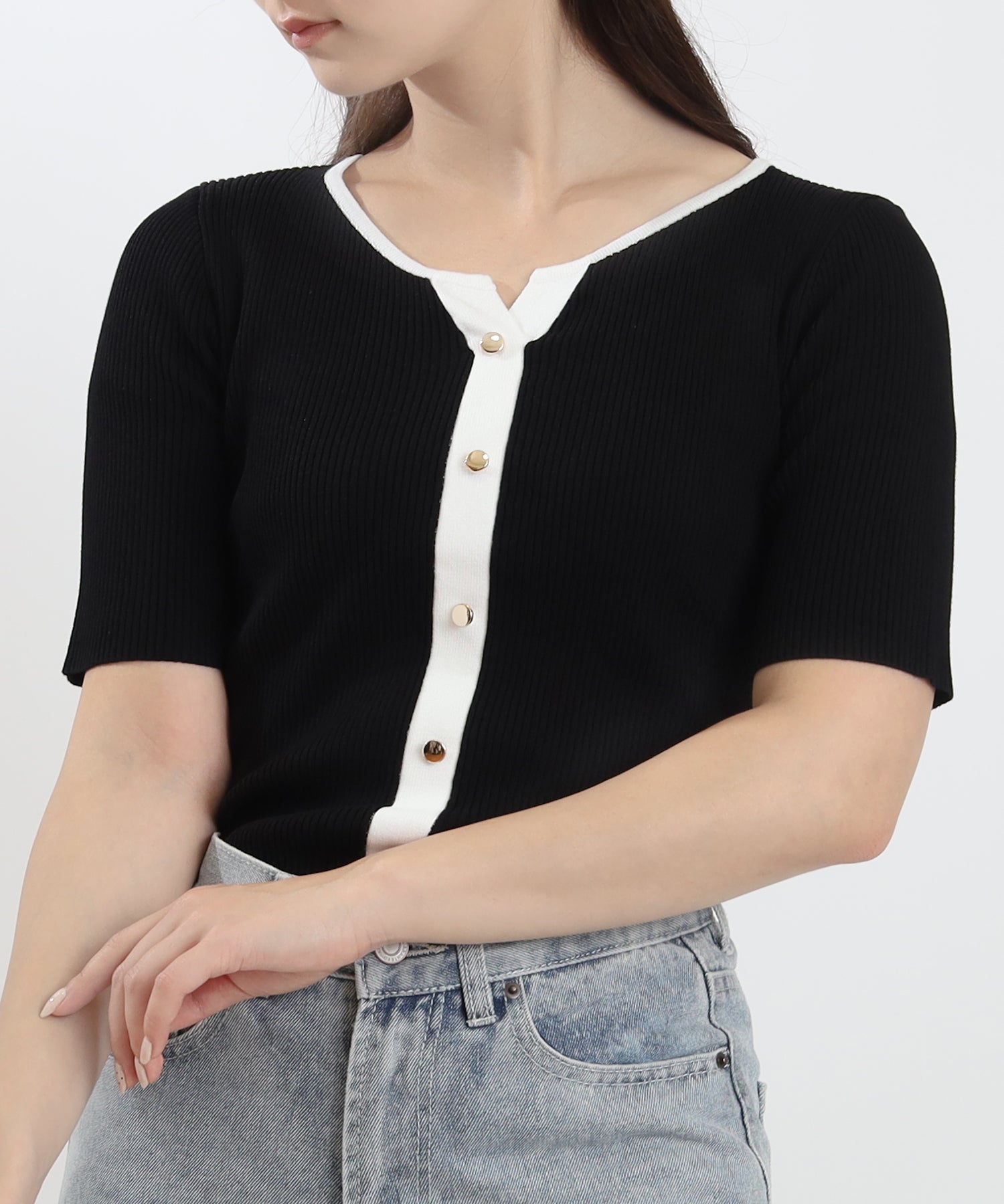 ホワイト×ブラック