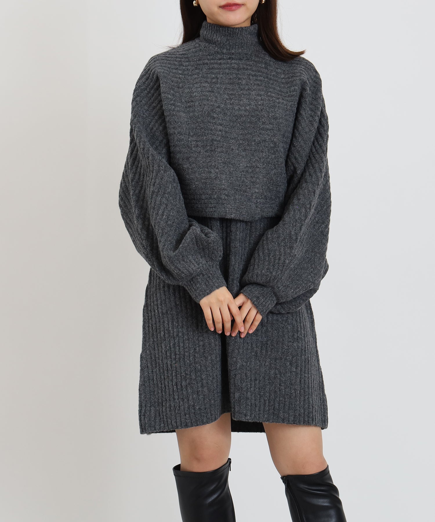 チャコール model:156cm 着用サイズ:M