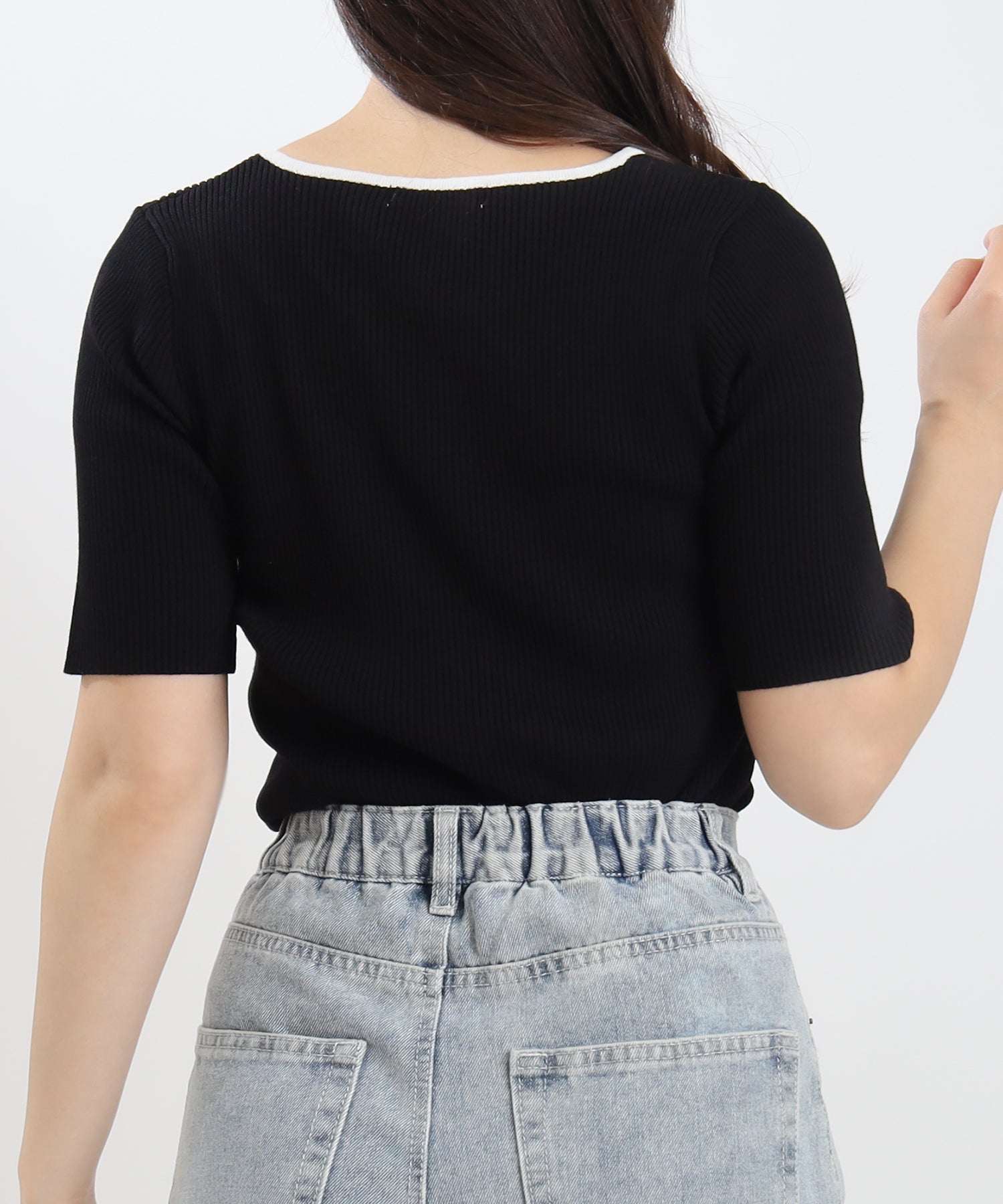 ホワイト×ブラック model:160 着用サイズ:M