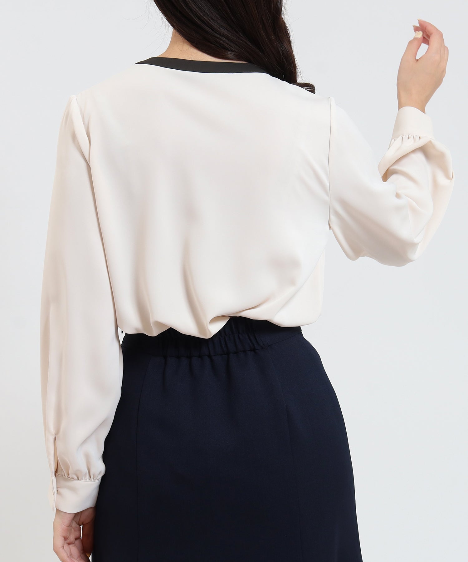 ベージュ model:160cm/骨格ウェーブ 着用サイズ:M