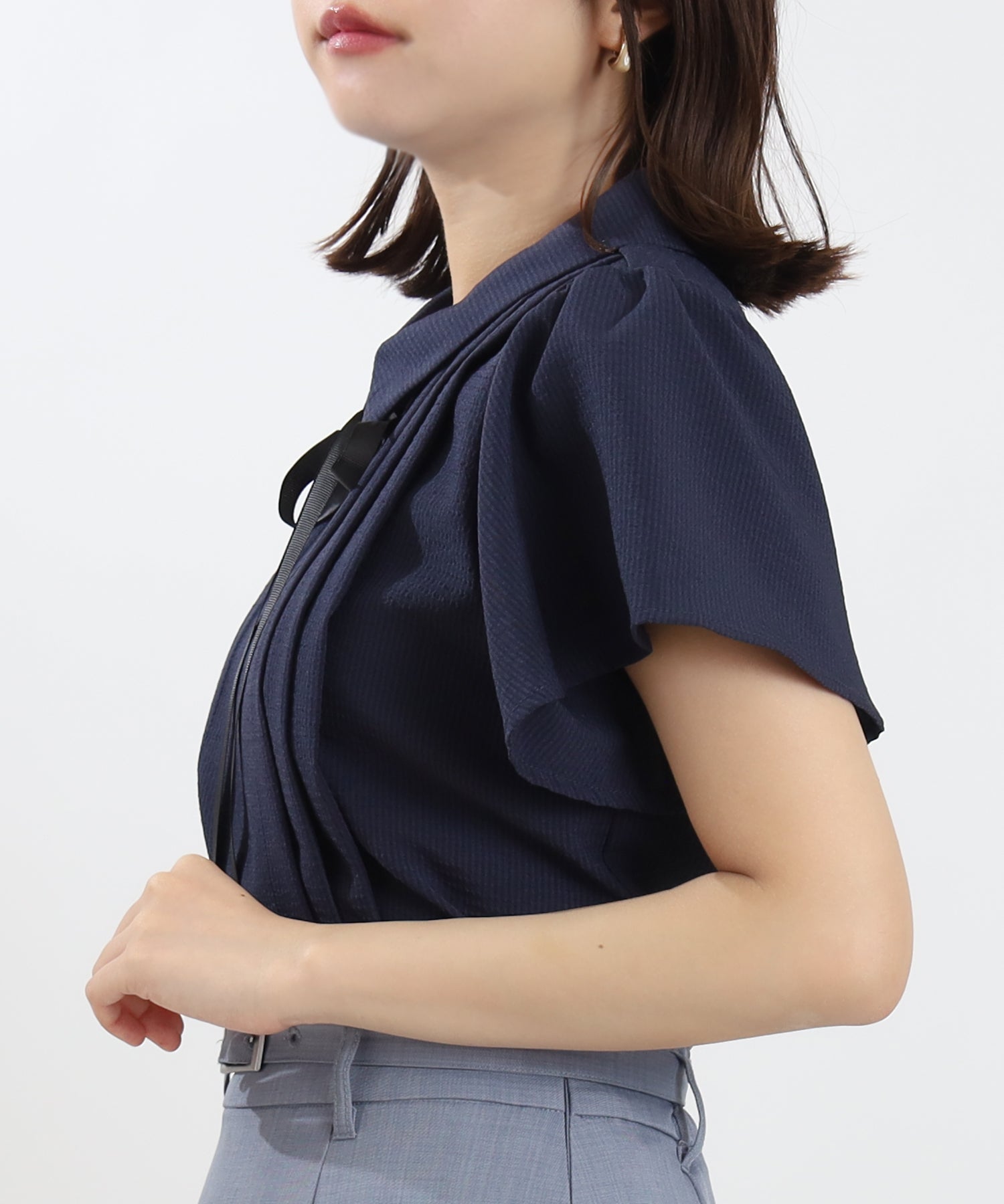 ネイビー model:156cm 着用サイズ:M