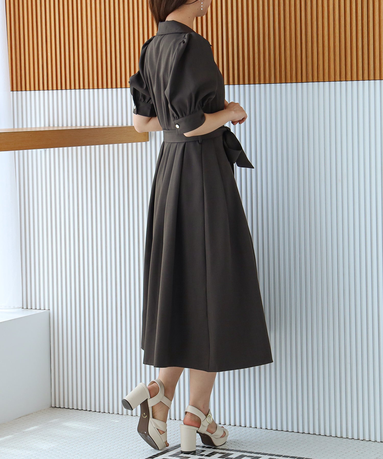 ブラウン model:155 着用サイズ:M