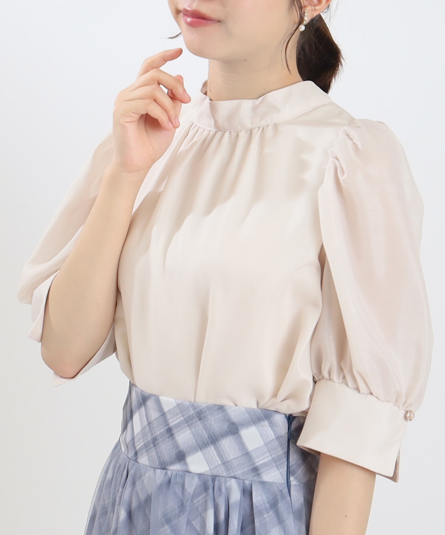 ベージュ model:156 着用サイズ:M