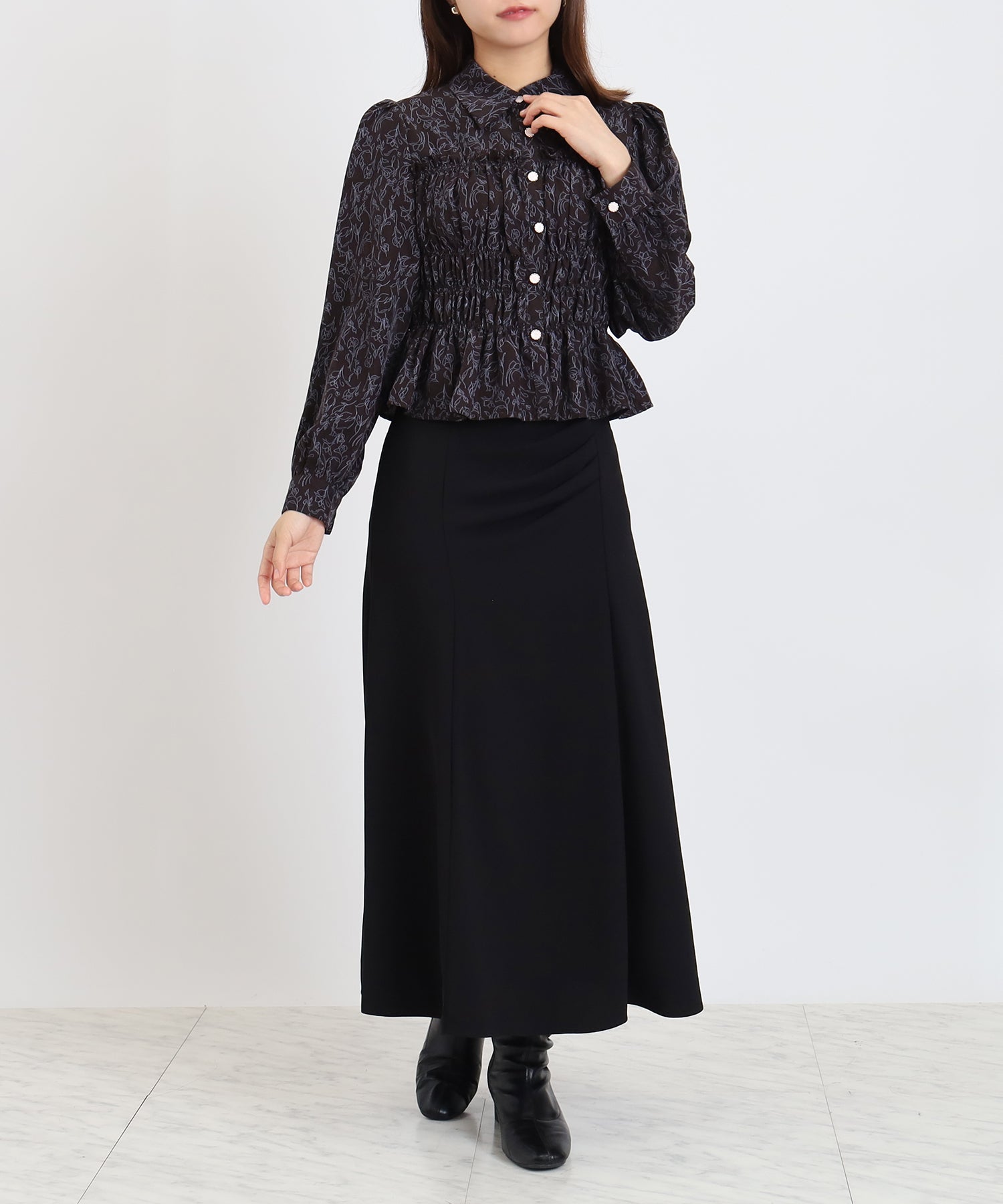 その他(花柄) model:156 着用サイズ:M