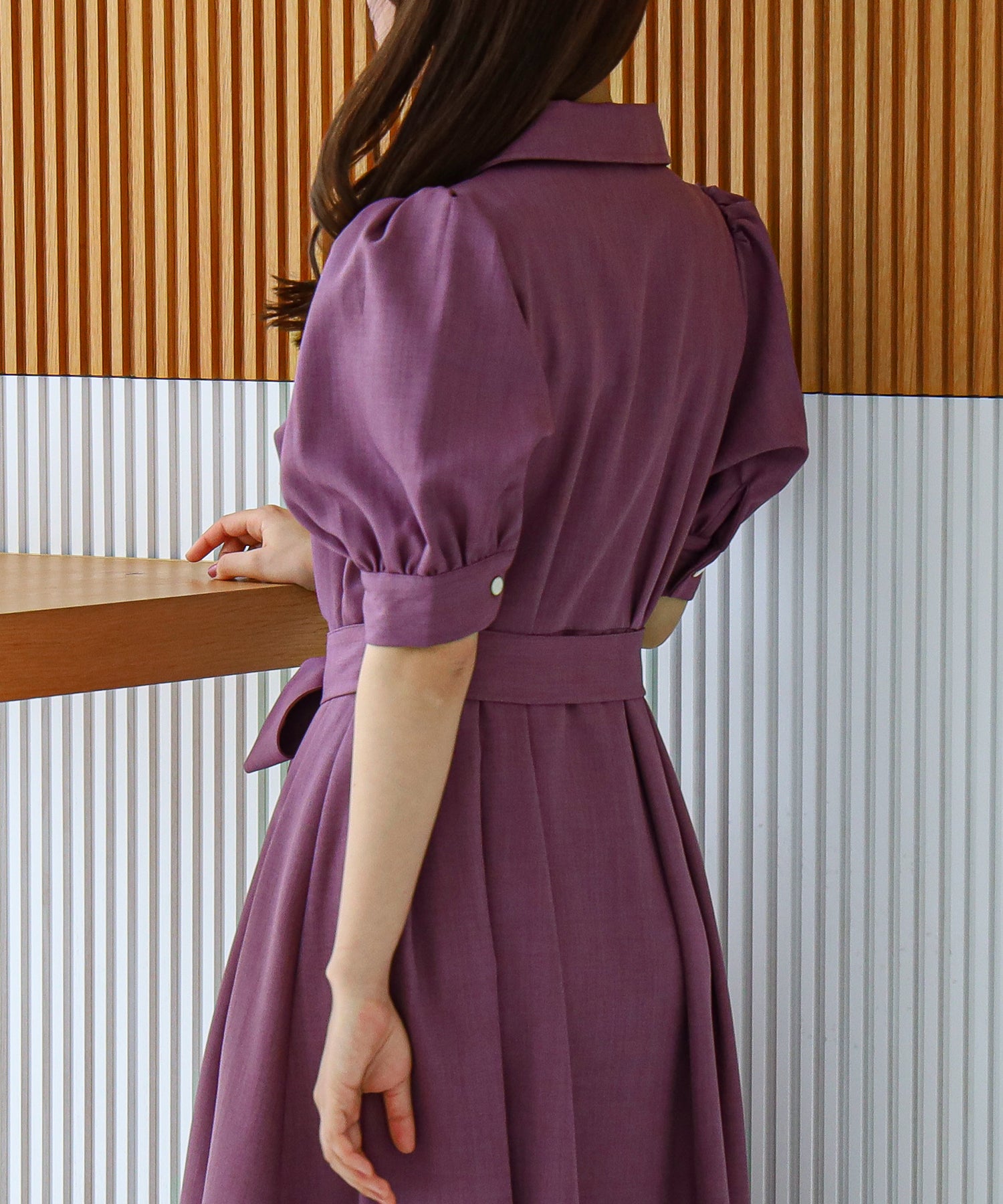 パープル model:155 着用サイズ:M