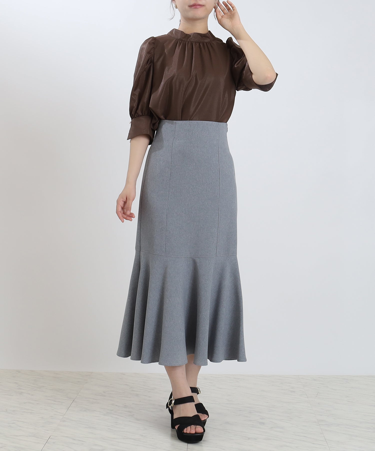 ブラウン model:156 着用サイズ:M
